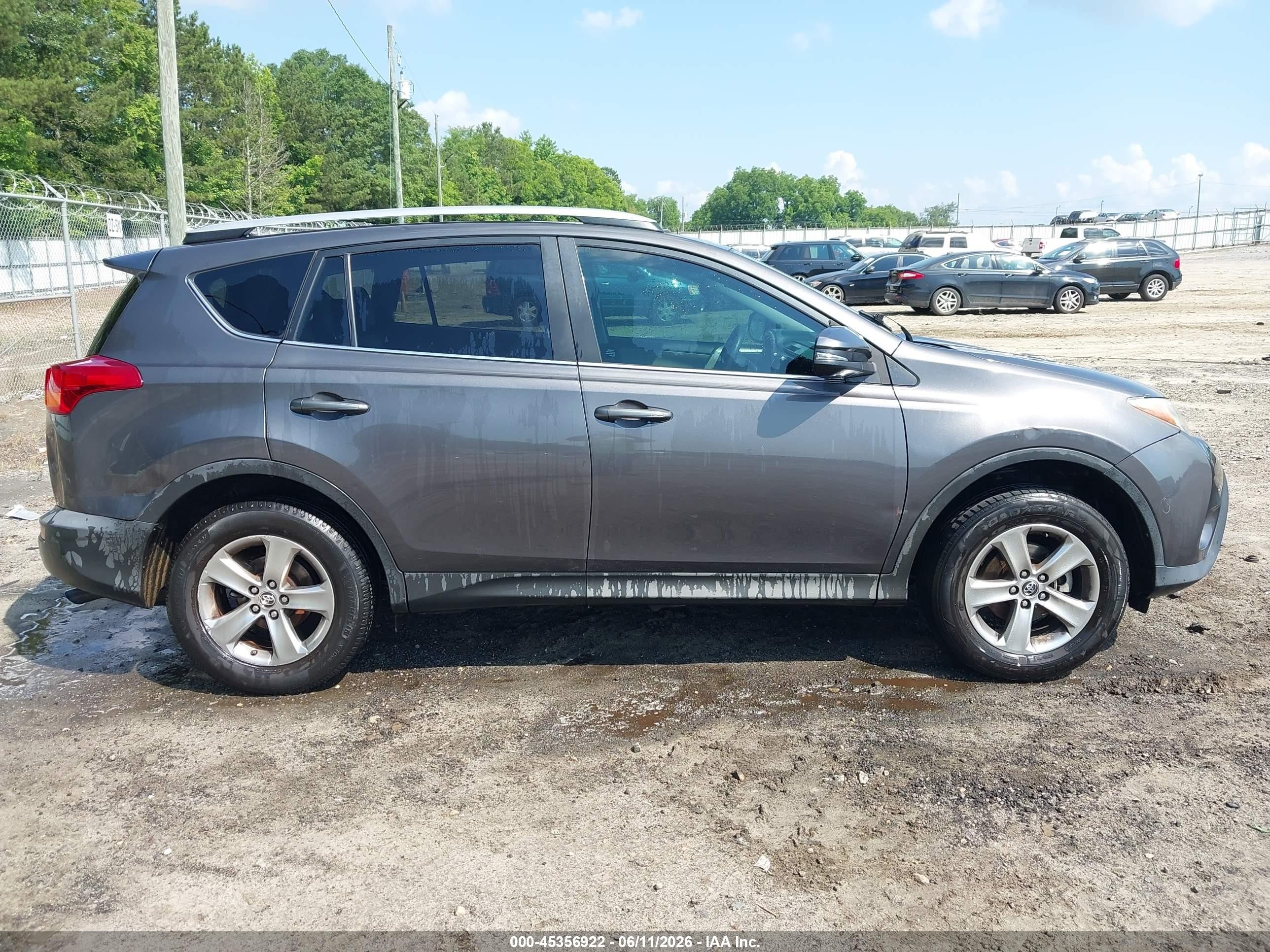 2015 Toyota Rav4 Xle Серый vin: 2T3WFREVXFW209445