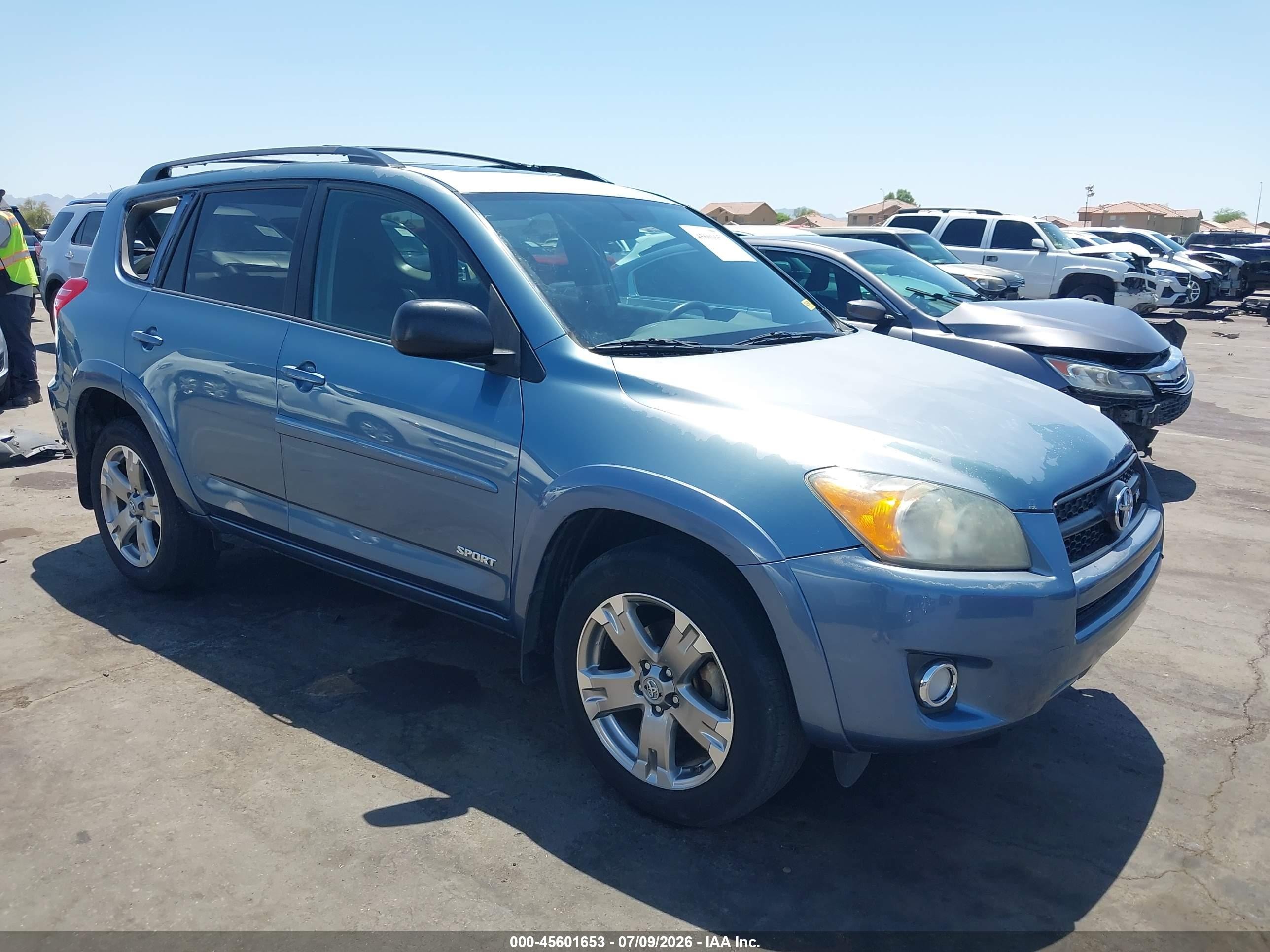 2010 Toyota Rav4 Sport V6 Blue vin: 2T3WK4DV2AW007823