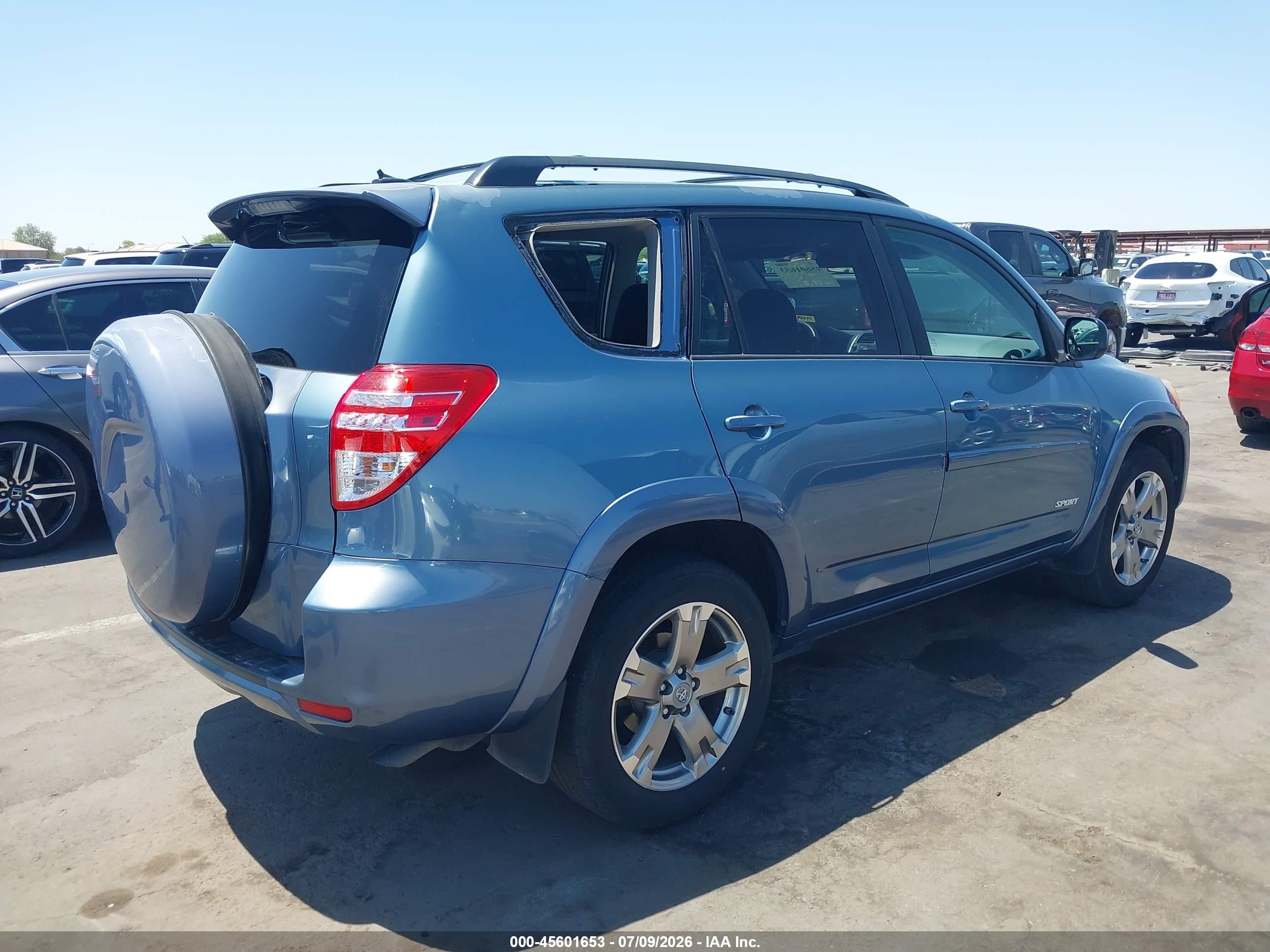 2010 Toyota Rav4 Sport V6 Blue vin: 2T3WK4DV2AW007823