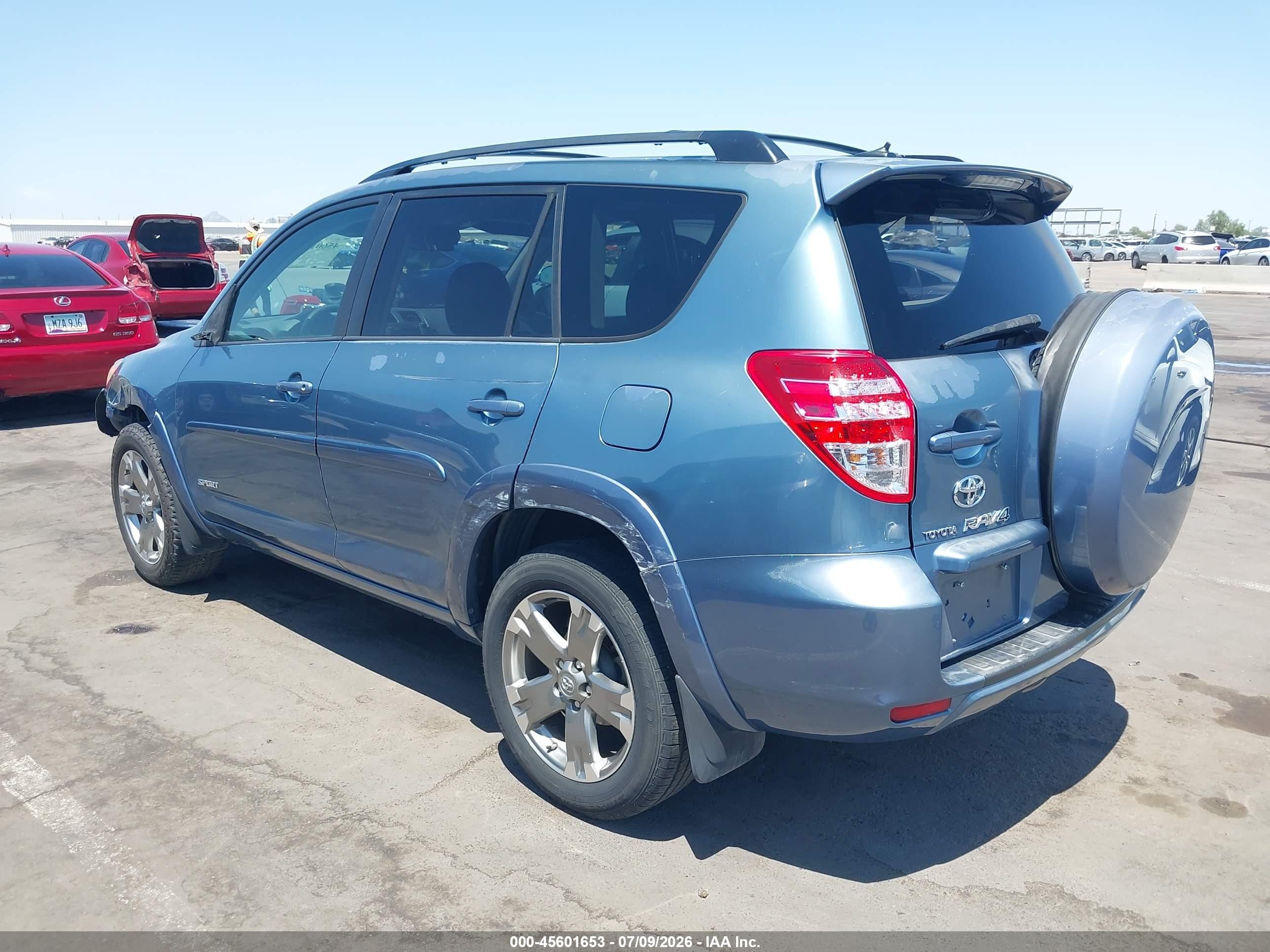 2010 Toyota Rav4 Sport V6 Blue vin: 2T3WK4DV2AW007823