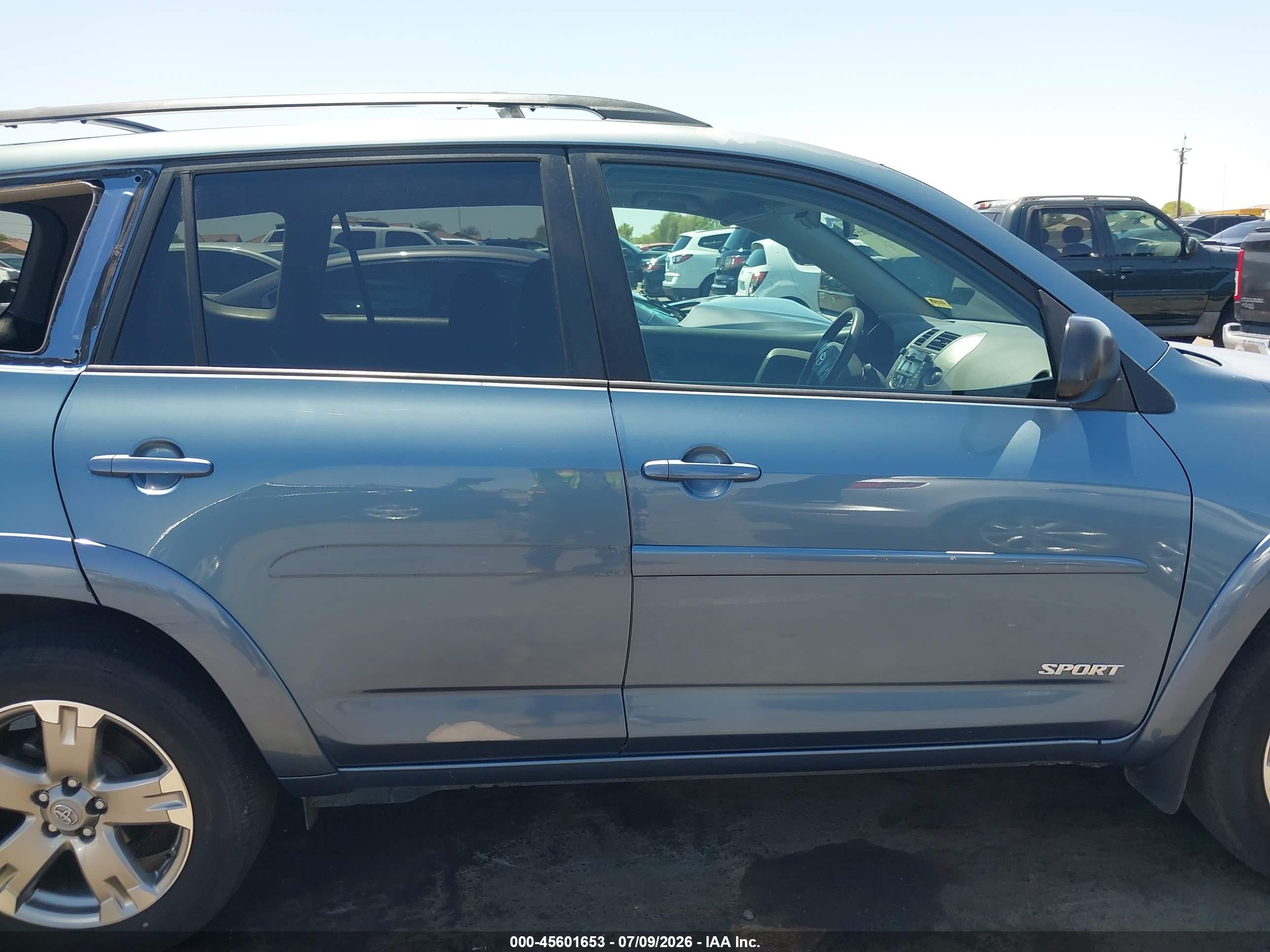 2010 Toyota Rav4 Sport V6 Blue vin: 2T3WK4DV2AW007823