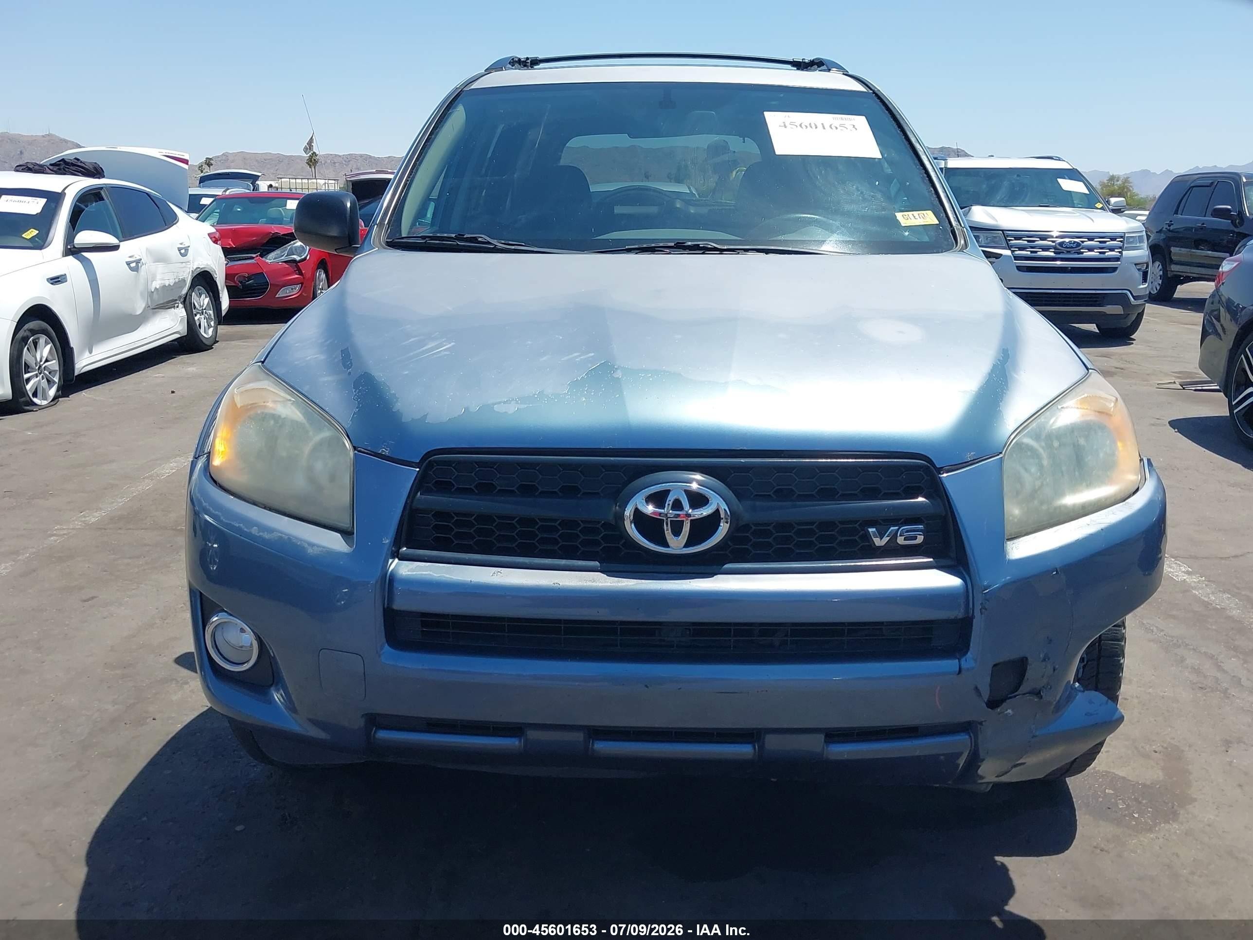 2010 Toyota Rav4 Sport V6 Blue vin: 2T3WK4DV2AW007823