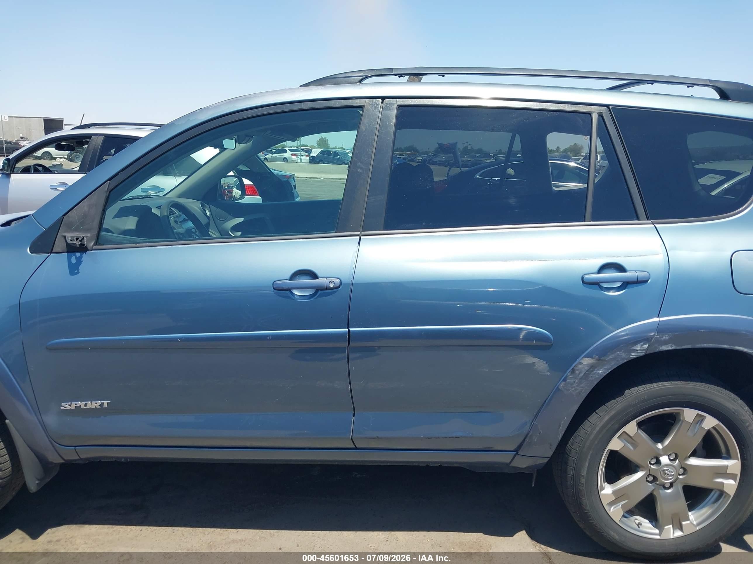 2010 Toyota Rav4 Sport V6 Blue vin: 2T3WK4DV2AW007823