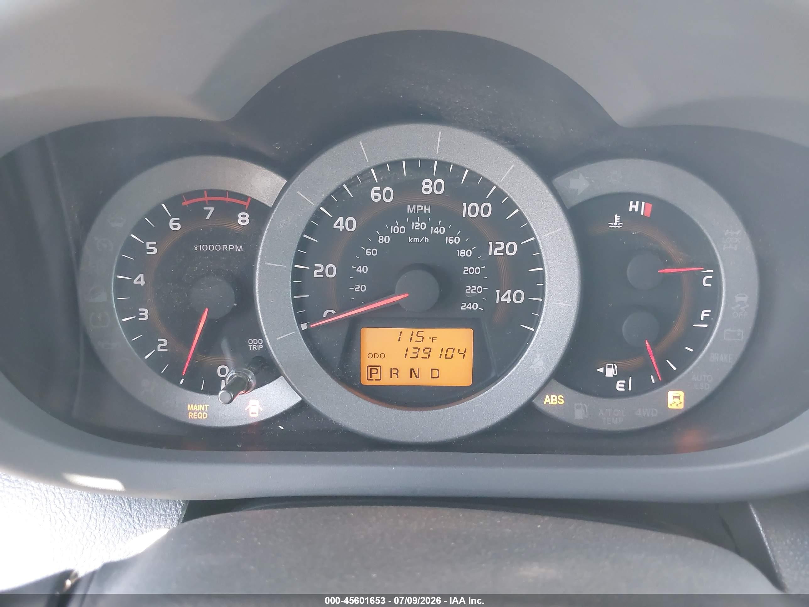 2010 Toyota Rav4 Sport V6 Blue vin: 2T3WK4DV2AW007823