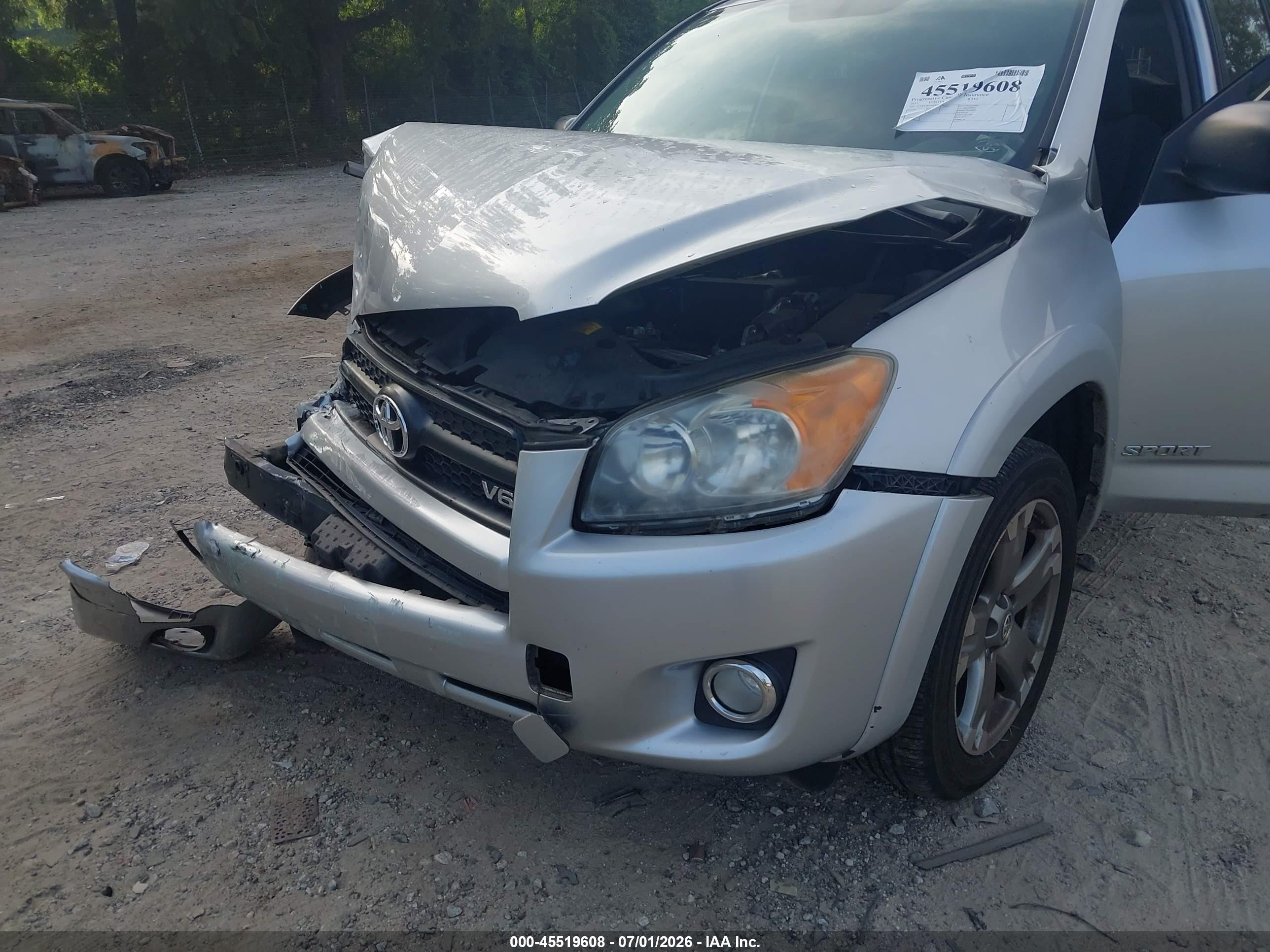 2011 Toyota Rav4 Sport V6 Серебряный vin: 2T3WK4DV6BW010726