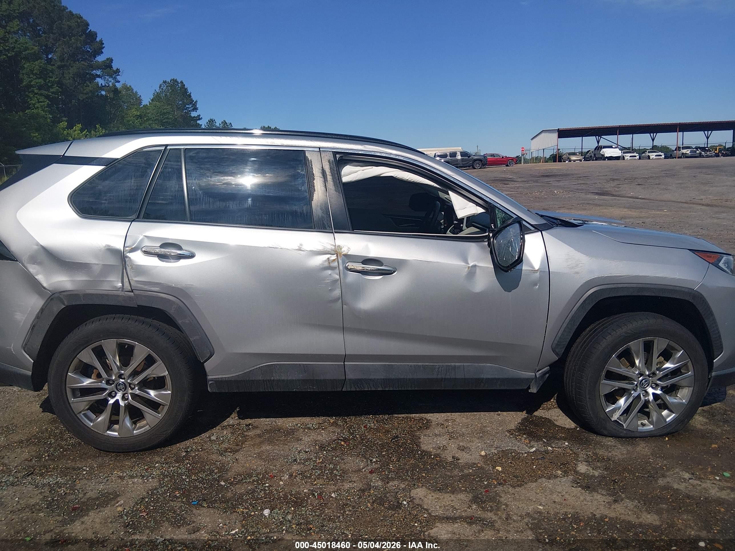 2020 Toyota Rav4 Limited Silver vin: 2T3Y1RFV0LC069909
