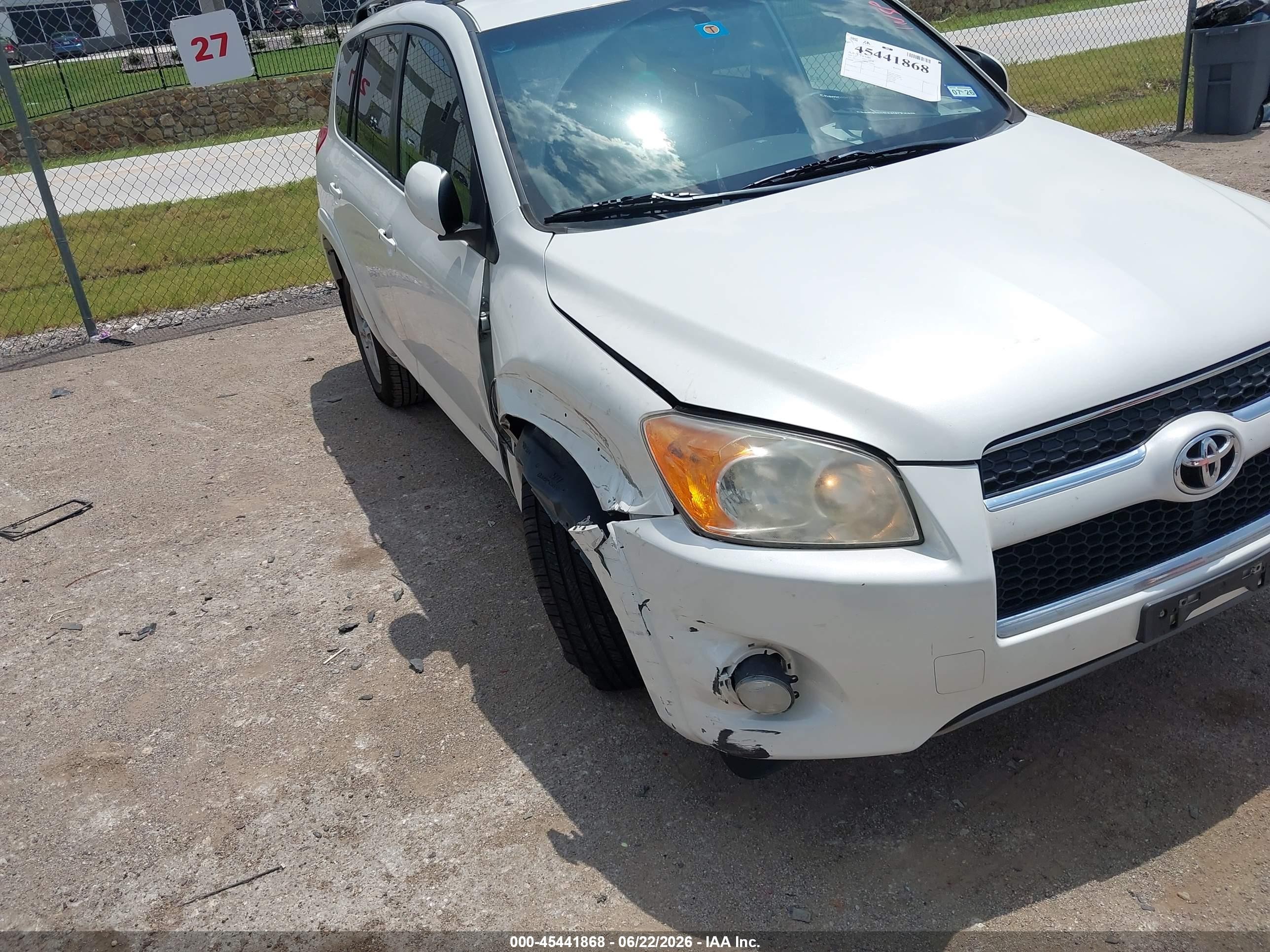 2012 Toyota Rav4 Limited White vin: 2T3YF4DV0CW129564