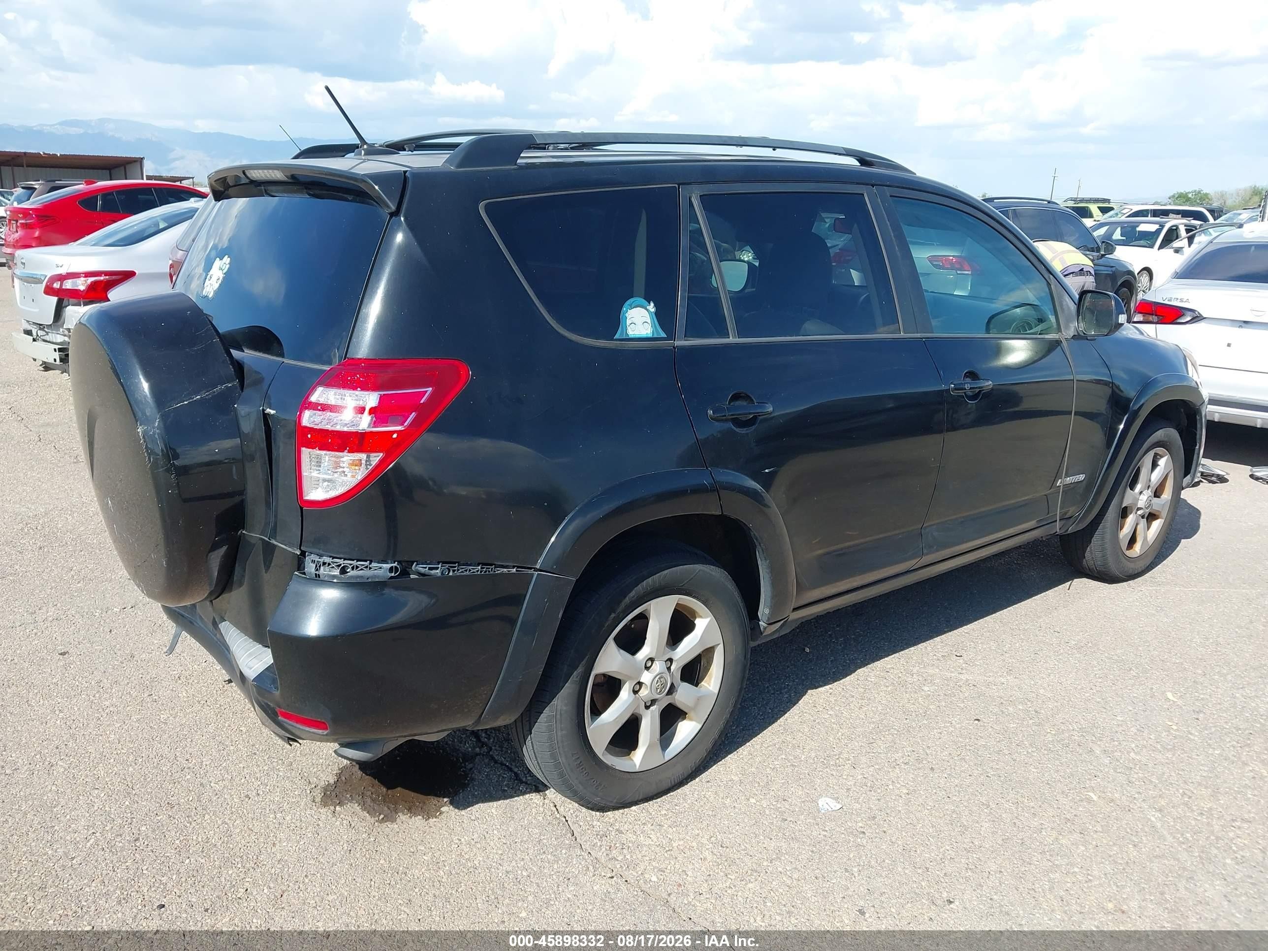 2010 Toyota Rav4 Limited Черный vin: 2T3YF4DV3AW039659