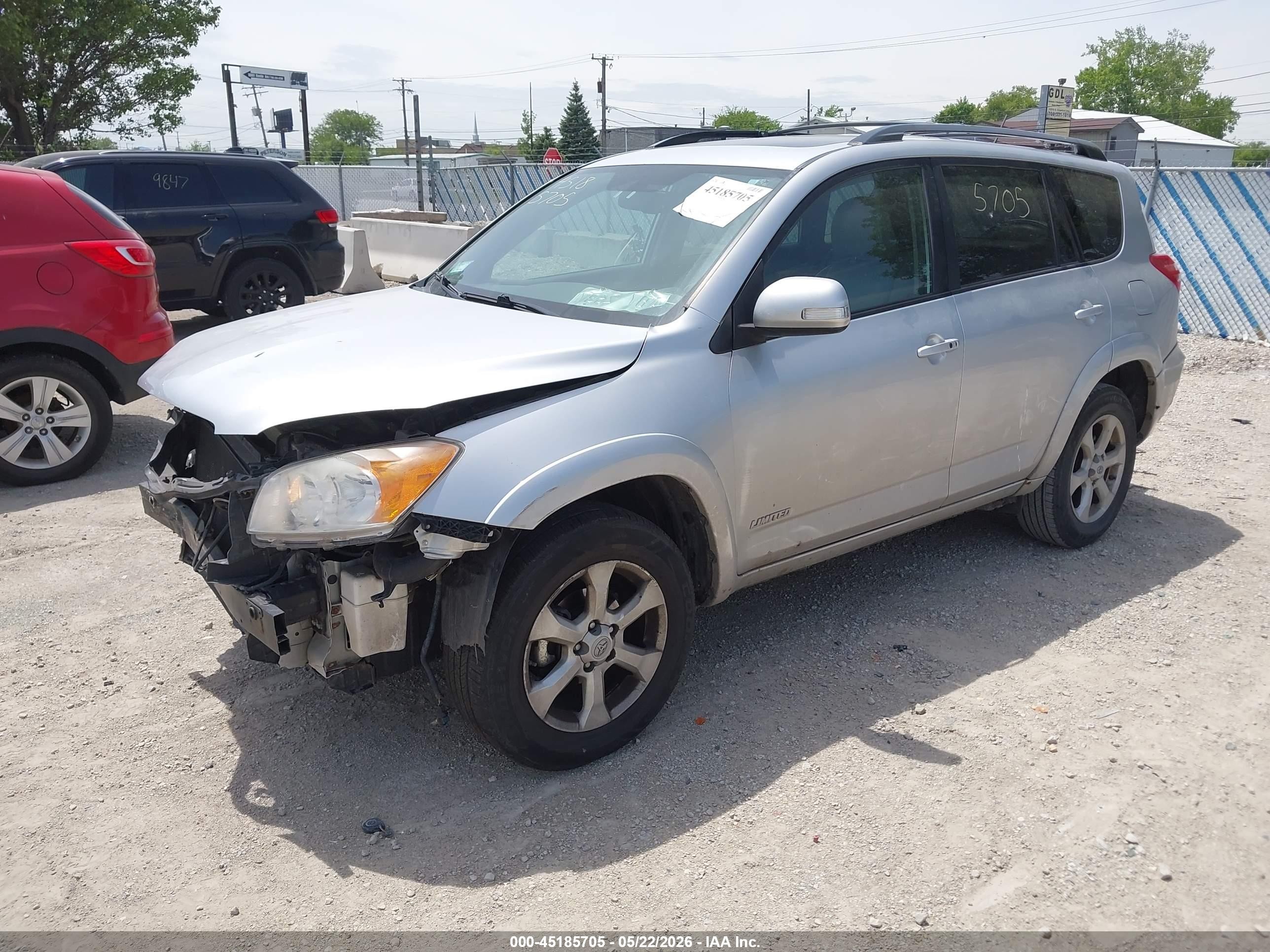 2010 Toyota Rav4 Limited Silver vin: 2T3YF4DV4AW026936
