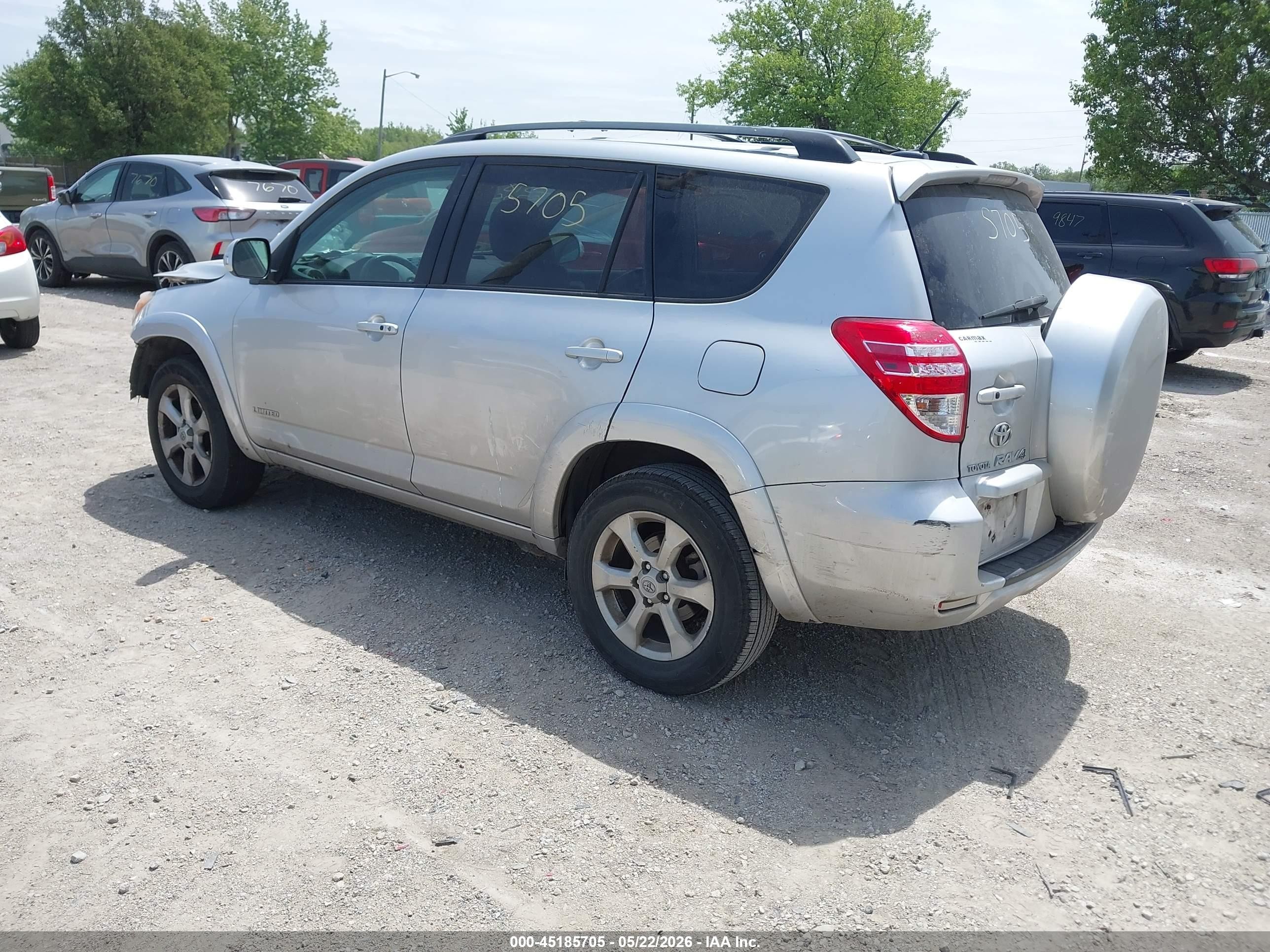 2010 Toyota Rav4 Limited Silver vin: 2T3YF4DV4AW026936