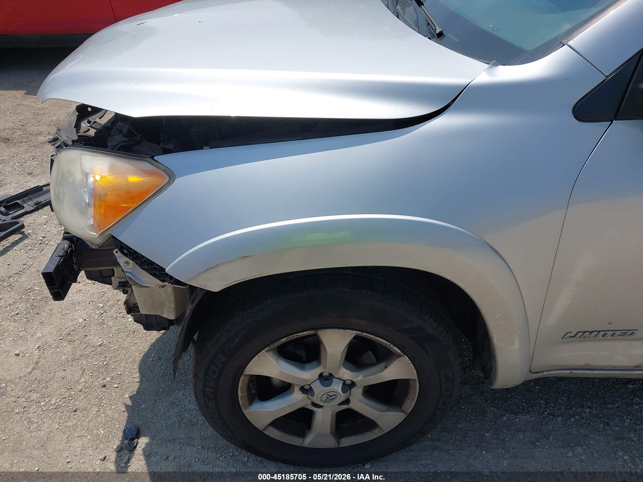 2010 Toyota Rav4 Limited Silver vin: 2T3YF4DV4AW026936