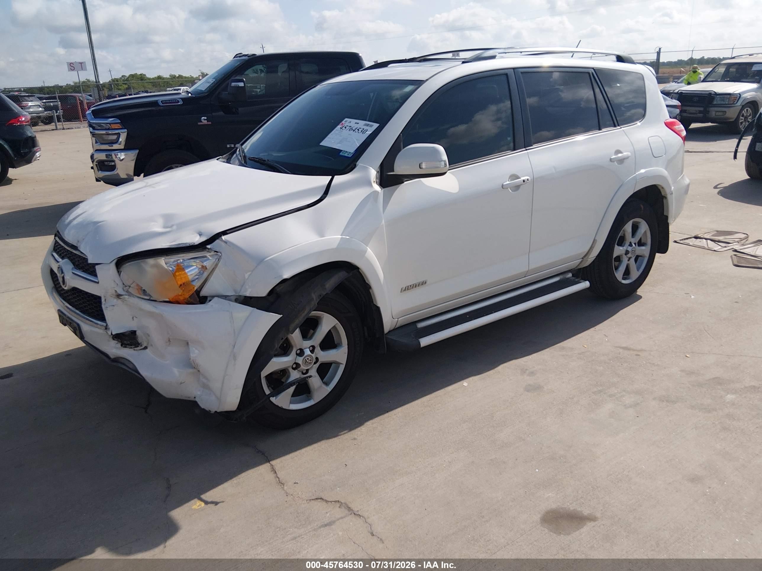 2012 Toyota Rav4 Limited White vin: 2T3YF4DV8CW116108