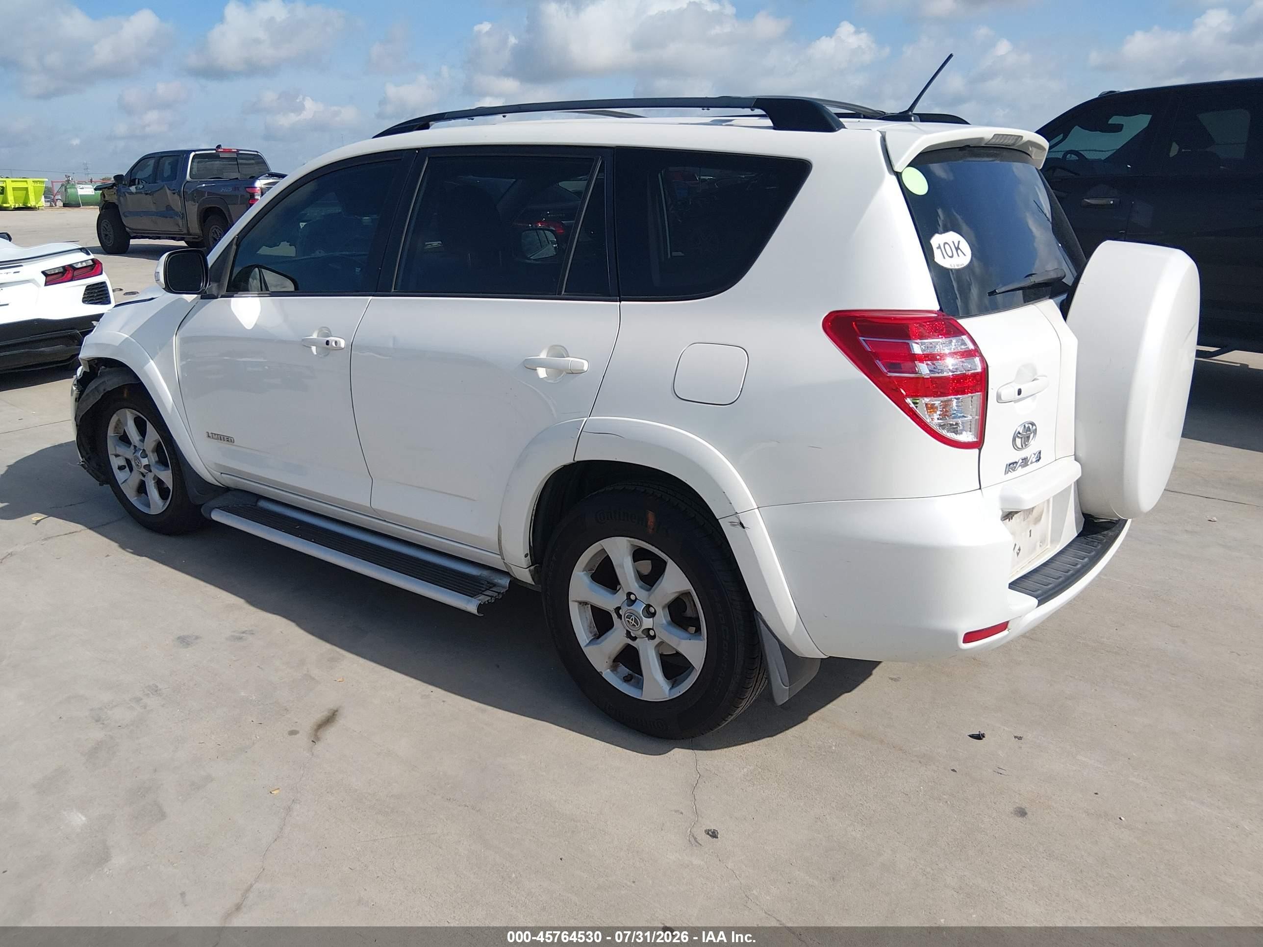 2012 Toyota Rav4 Limited White vin: 2T3YF4DV8CW116108