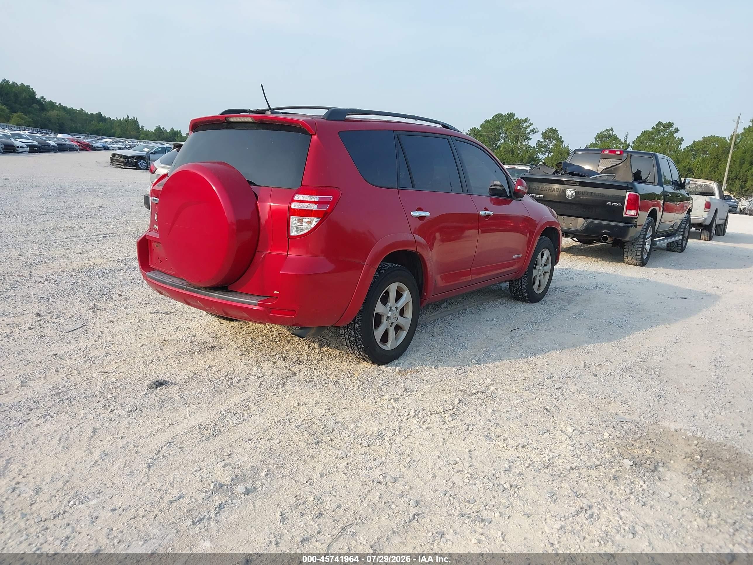 2011 Toyota Rav4 Limited Red vin: 2T3YF4DV9BW102376