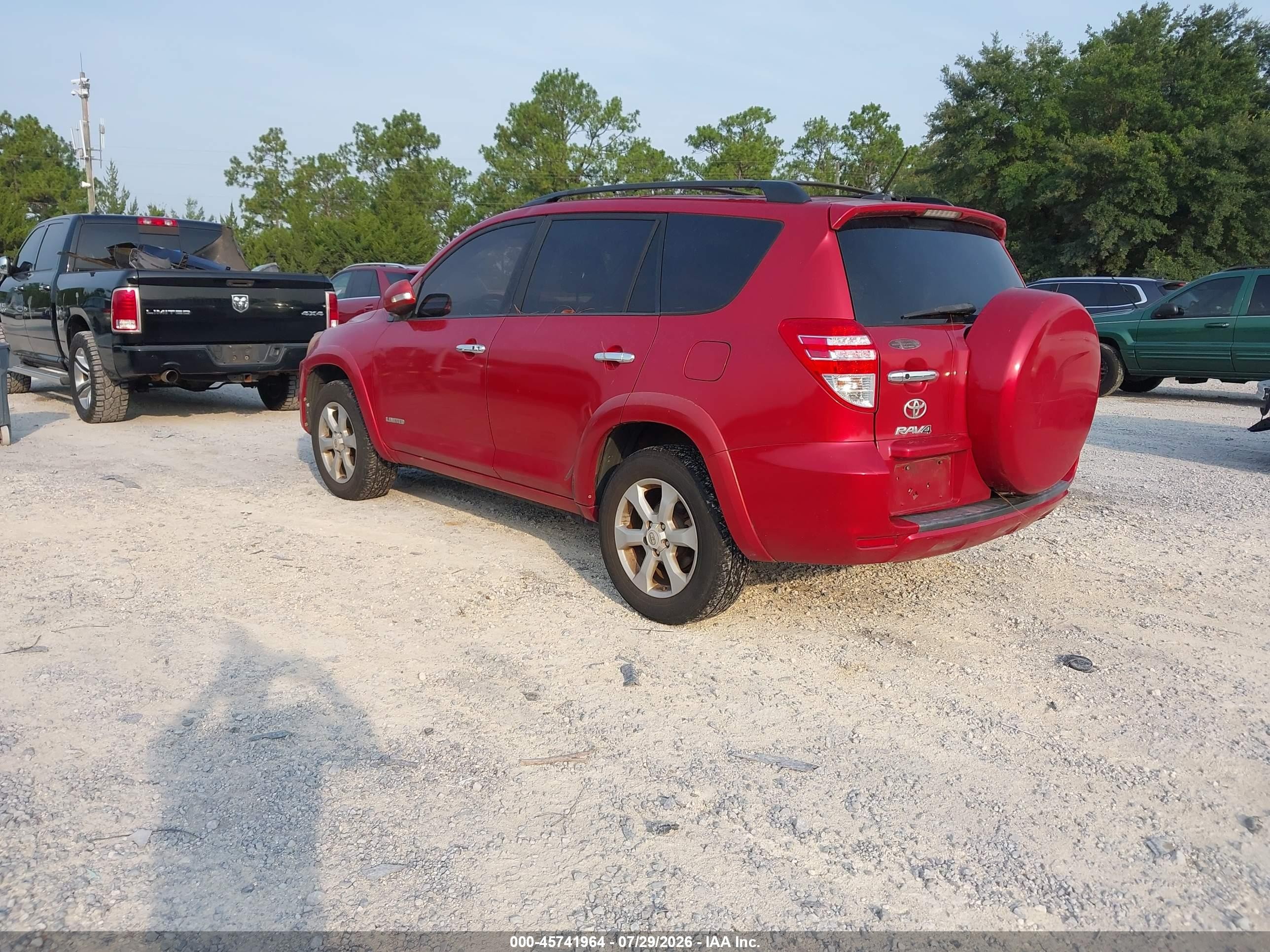2011 Toyota Rav4 Limited Red vin: 2T3YF4DV9BW102376