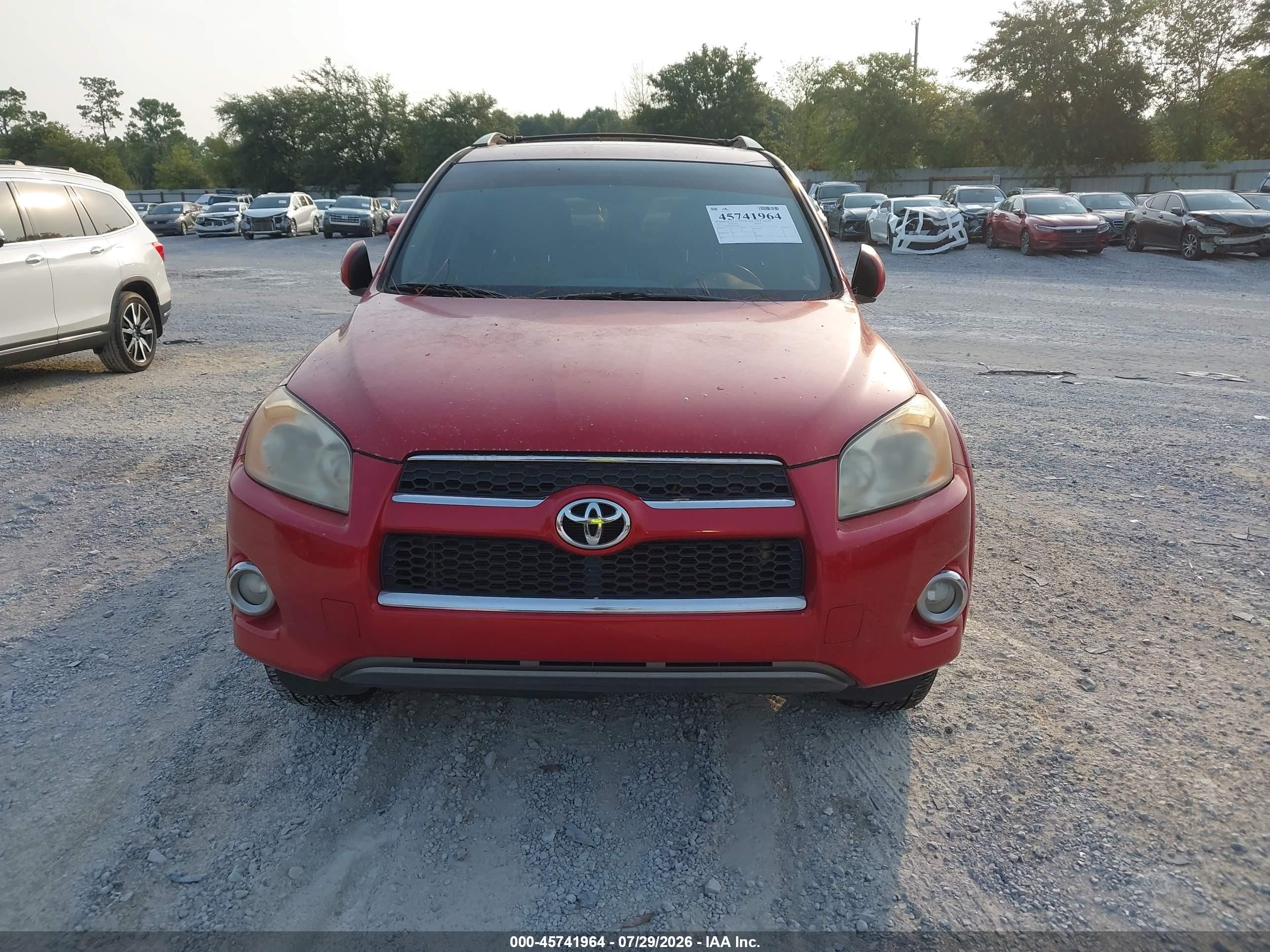 2011 Toyota Rav4 Limited Red vin: 2T3YF4DV9BW102376