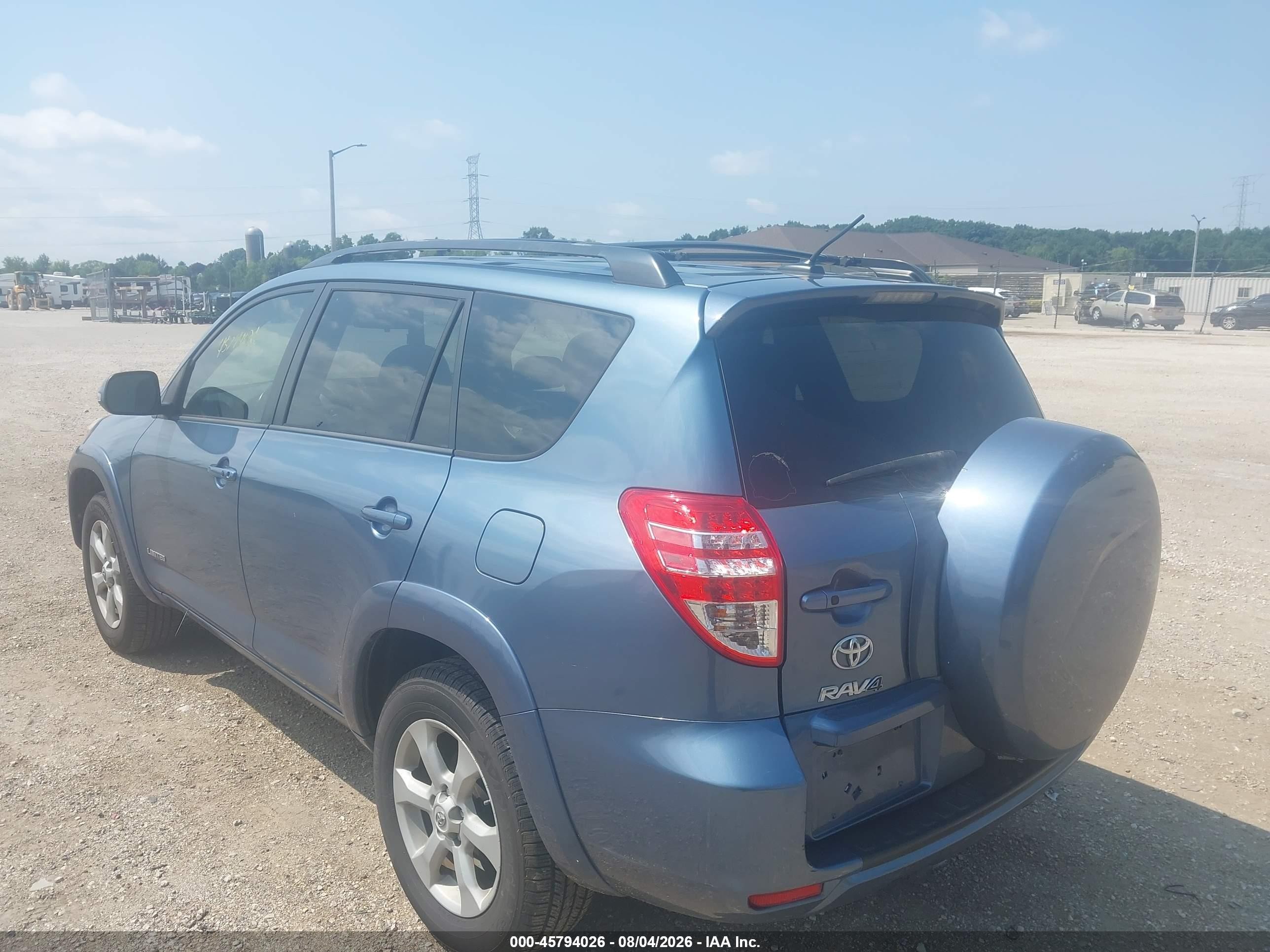 2012 Toyota Rav4 Limited Blue vin: 2T3YF4DVXCW137509