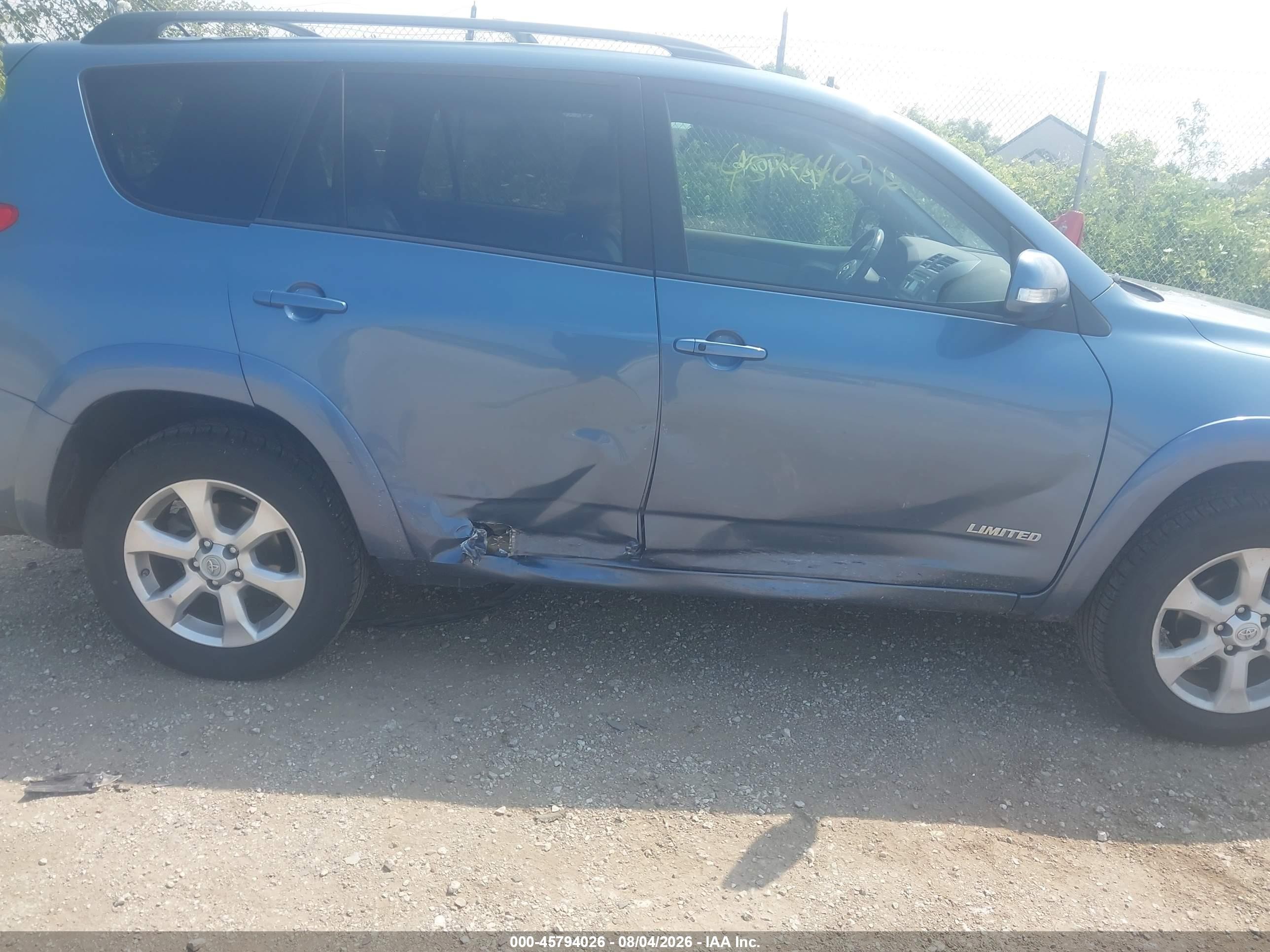 2012 Toyota Rav4 Limited Blue vin: 2T3YF4DVXCW137509