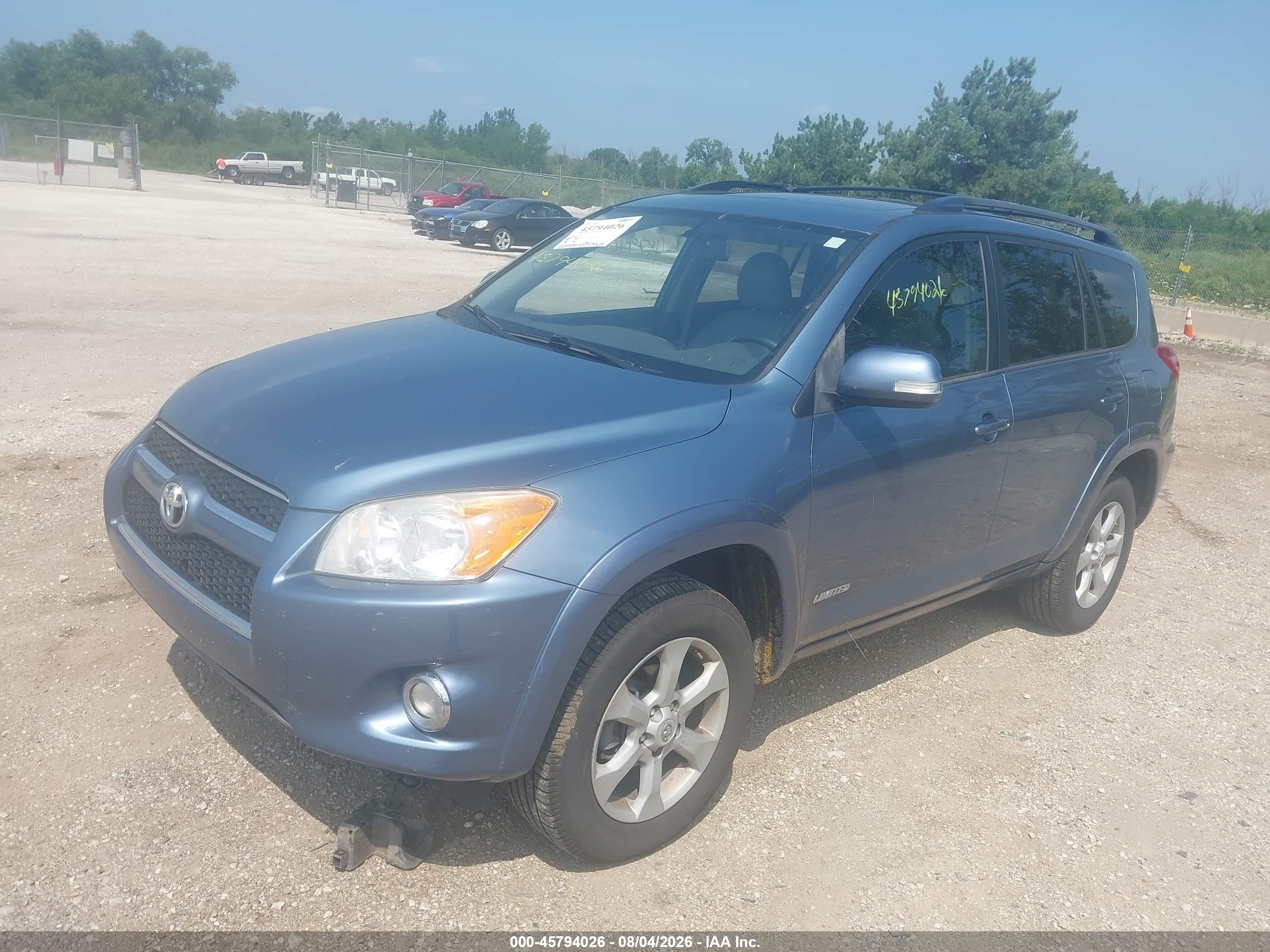 2012 Toyota Rav4 Limited Blue vin: 2T3YF4DVXCW137509