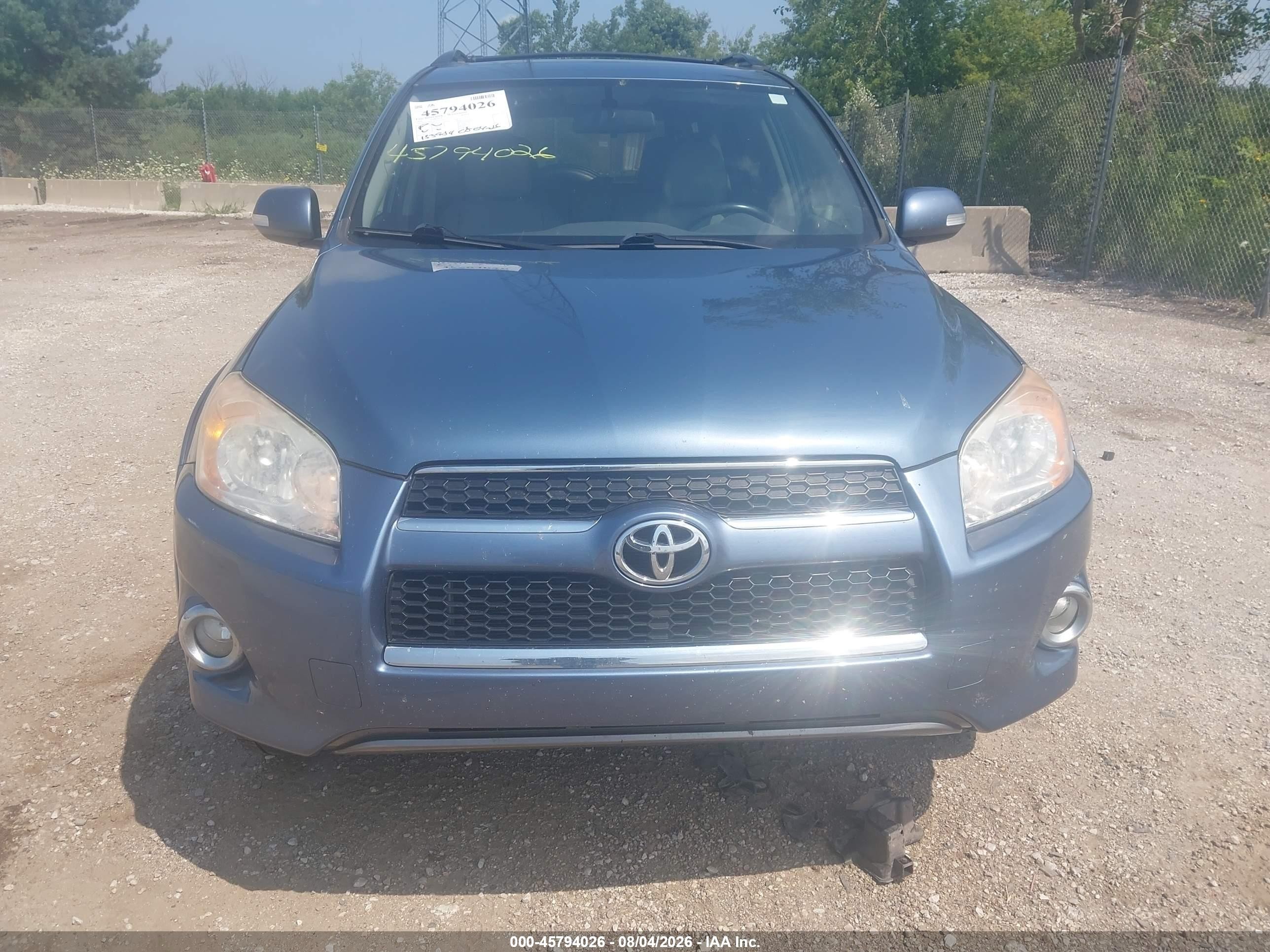 2012 Toyota Rav4 Limited Blue vin: 2T3YF4DVXCW137509