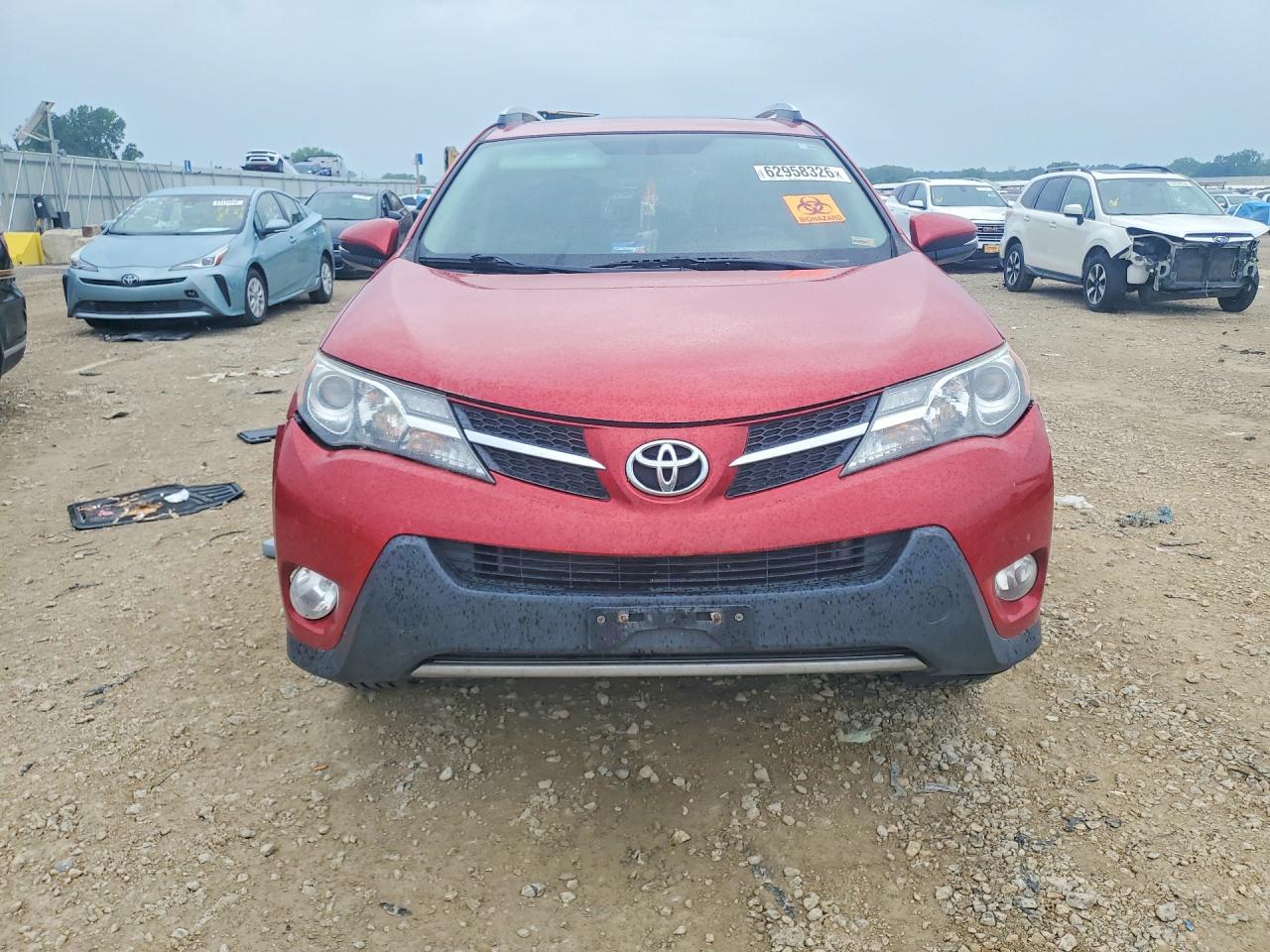 2013 Toyota Rav4 Limited Red vin: 2T3YFREV0DW002407