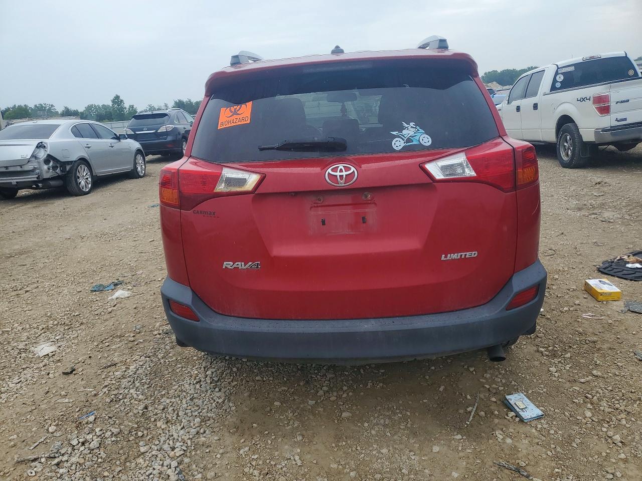 2013 Toyota Rav4 Limited Red vin: 2T3YFREV0DW002407