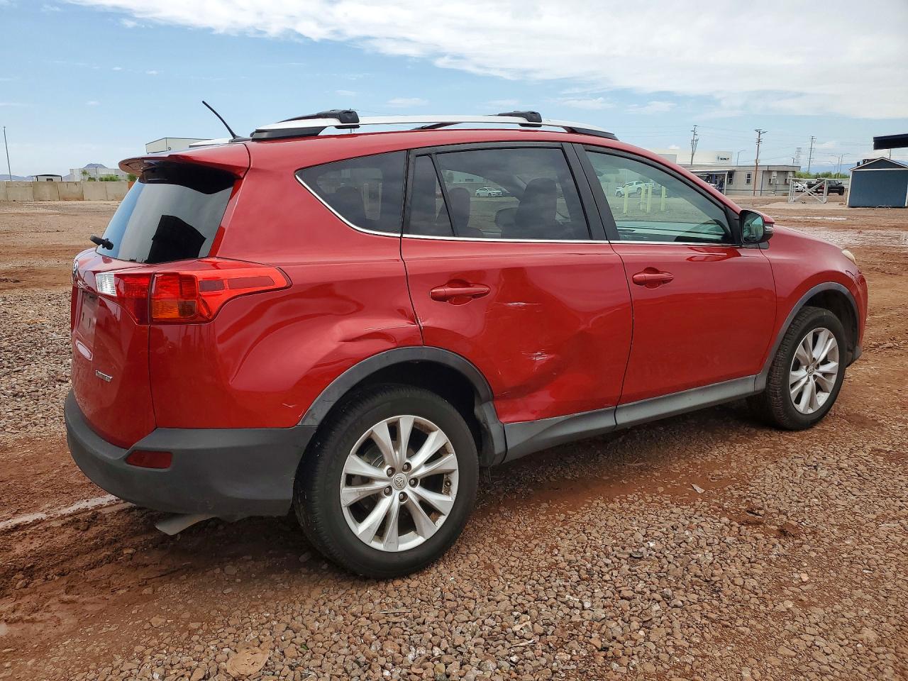 2013 Toyota Rav4 Limited Red vin: 2T3YFREV0DW037965