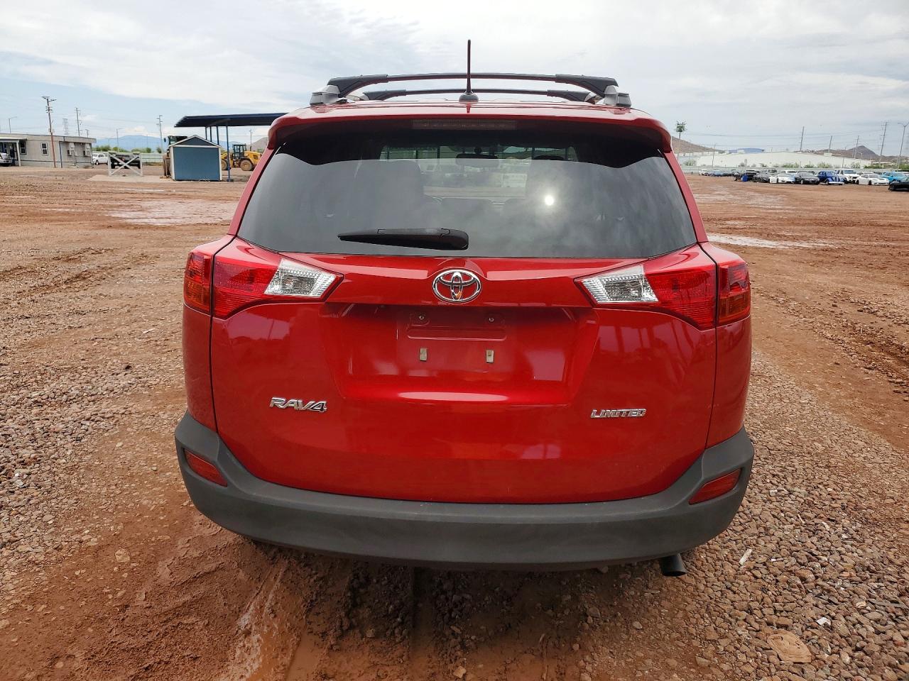 2013 Toyota Rav4 Limited Red vin: 2T3YFREV0DW037965