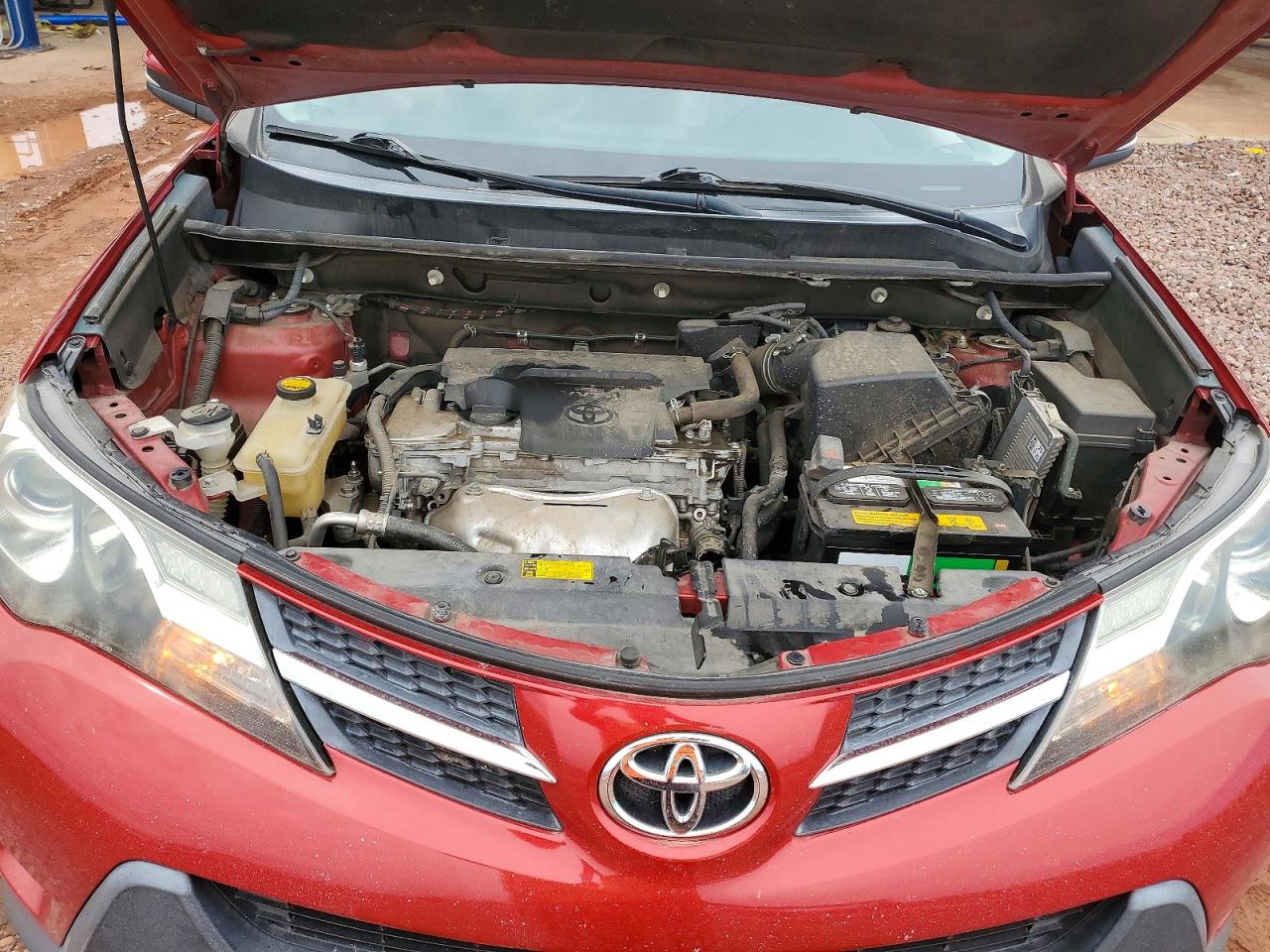 2013 Toyota Rav4 Limited Red vin: 2T3YFREV0DW037965