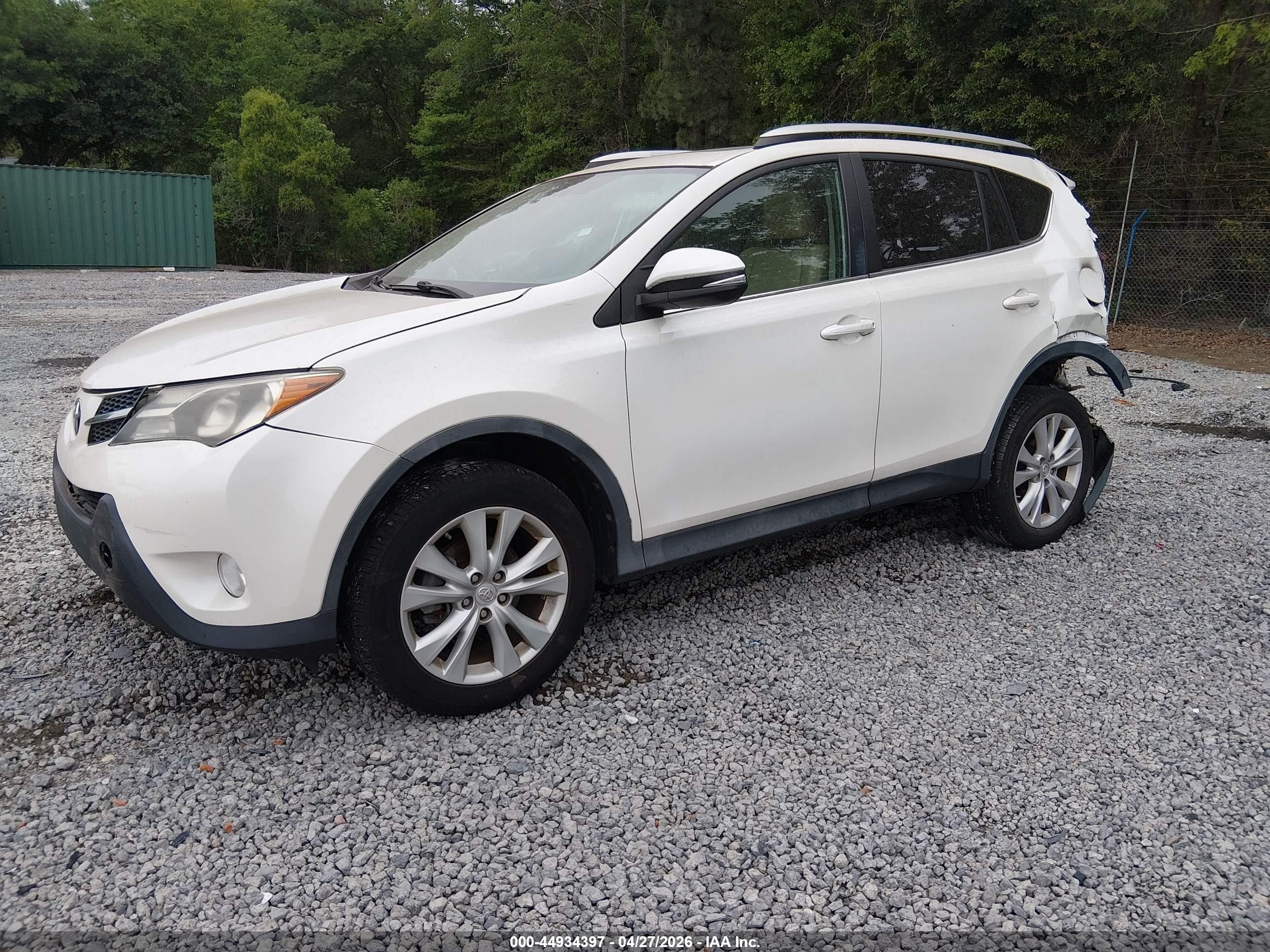2013 Toyota Rav4 Limited White vin: 2T3YFREV0DW047539