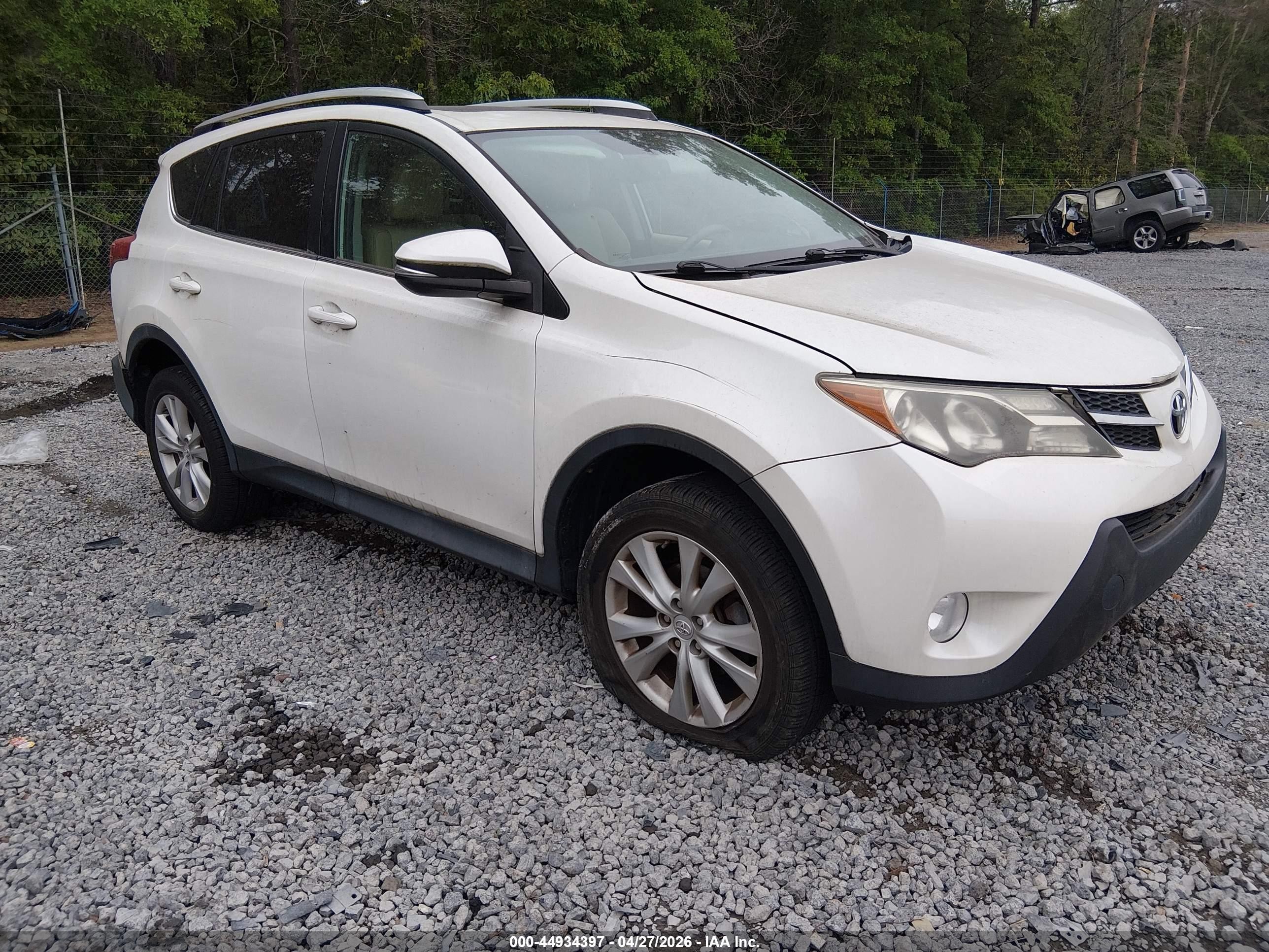 2013 Toyota Rav4 Limited White vin: 2T3YFREV0DW047539