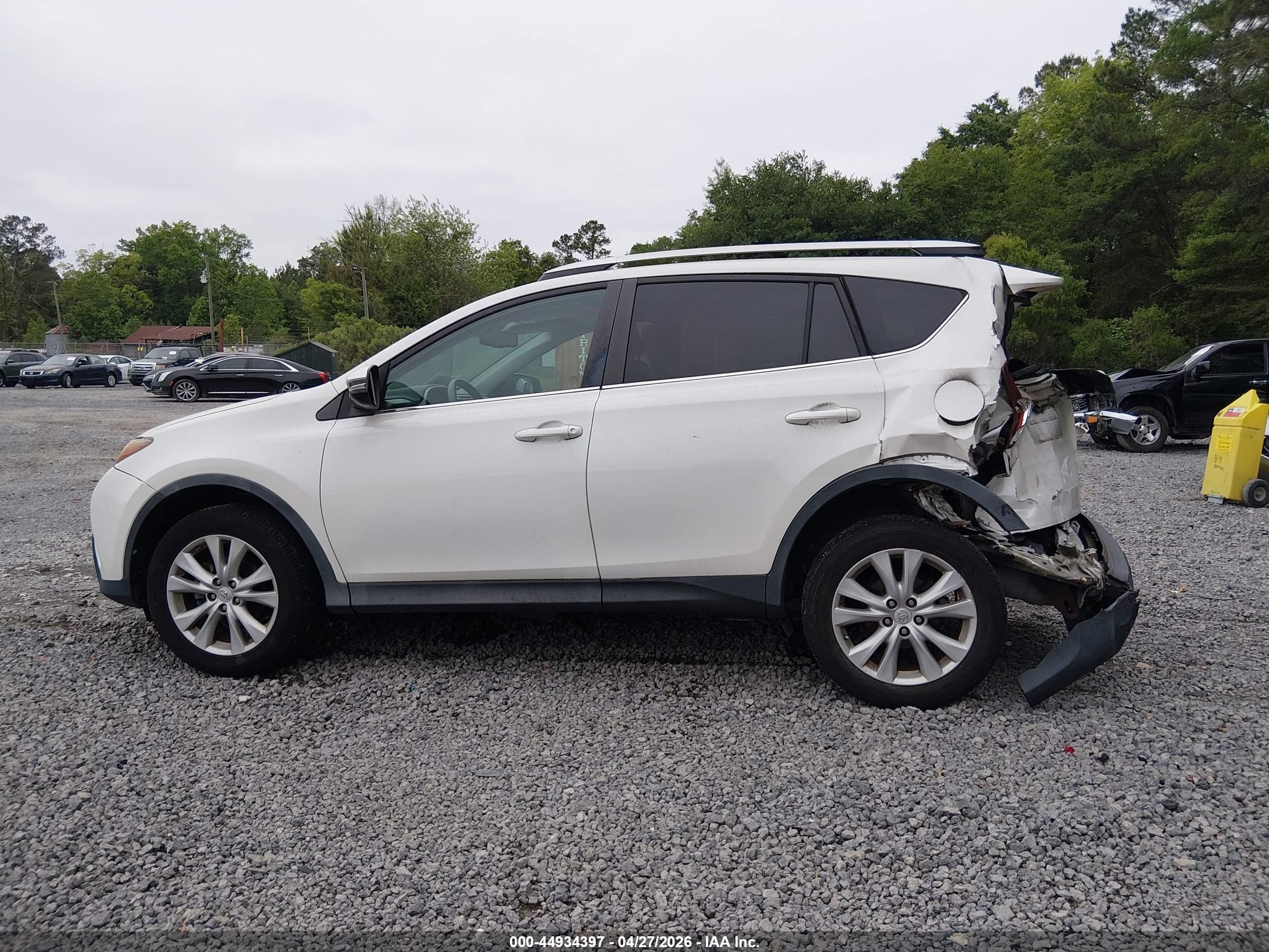 2013 Toyota Rav4 Limited White vin: 2T3YFREV0DW047539