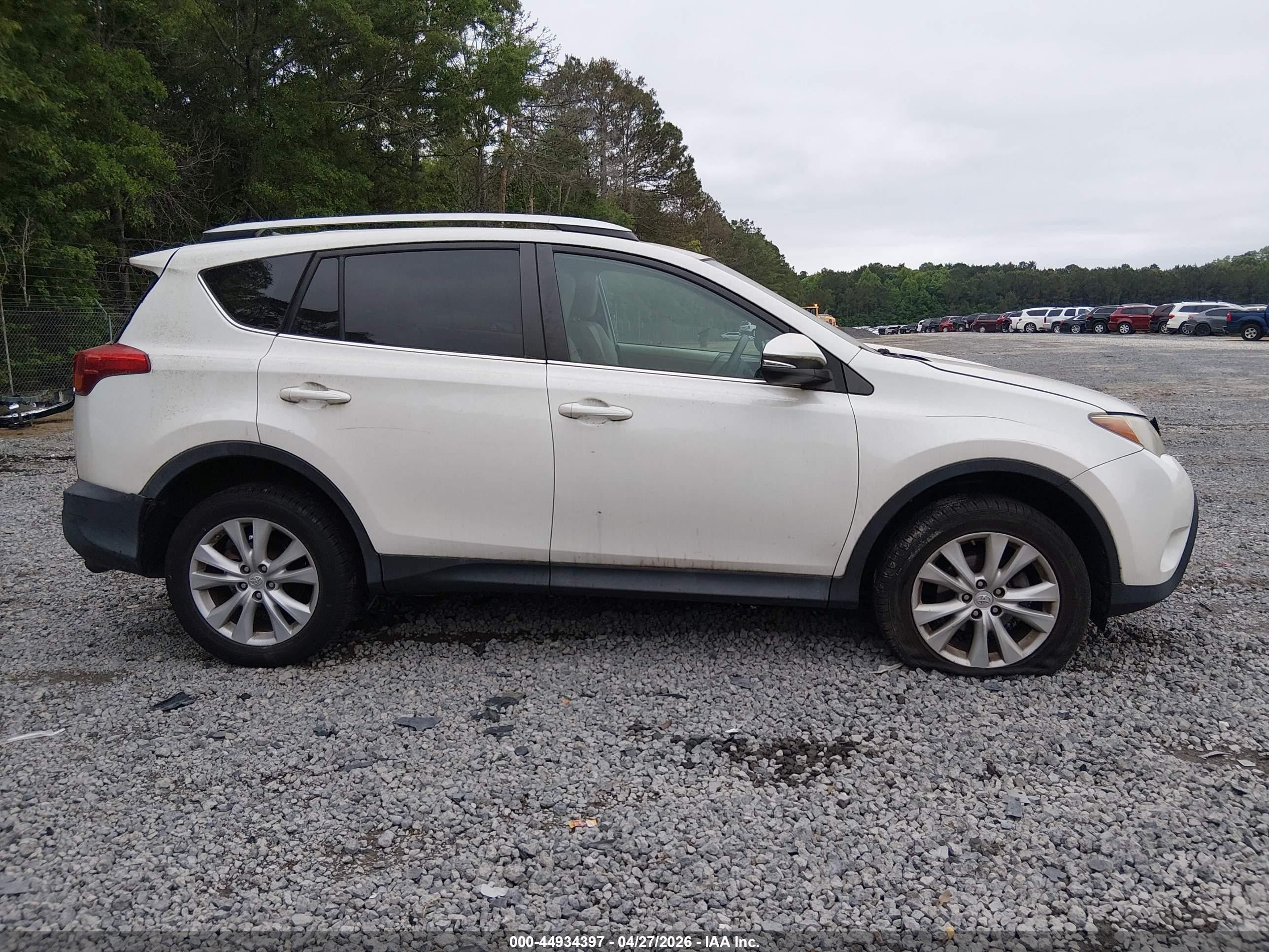 2013 Toyota Rav4 Limited White vin: 2T3YFREV0DW047539