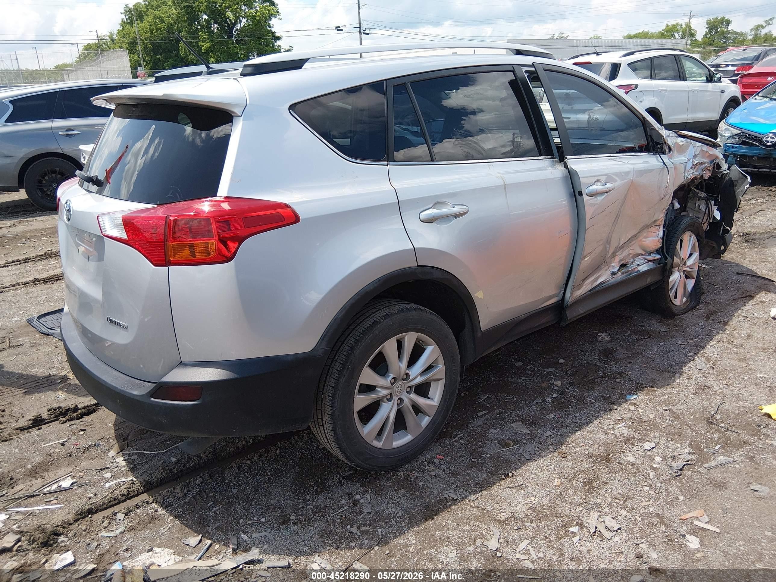 2013 Toyota Rav4 Limited Gray vin: 2T3YFREV0DW055138