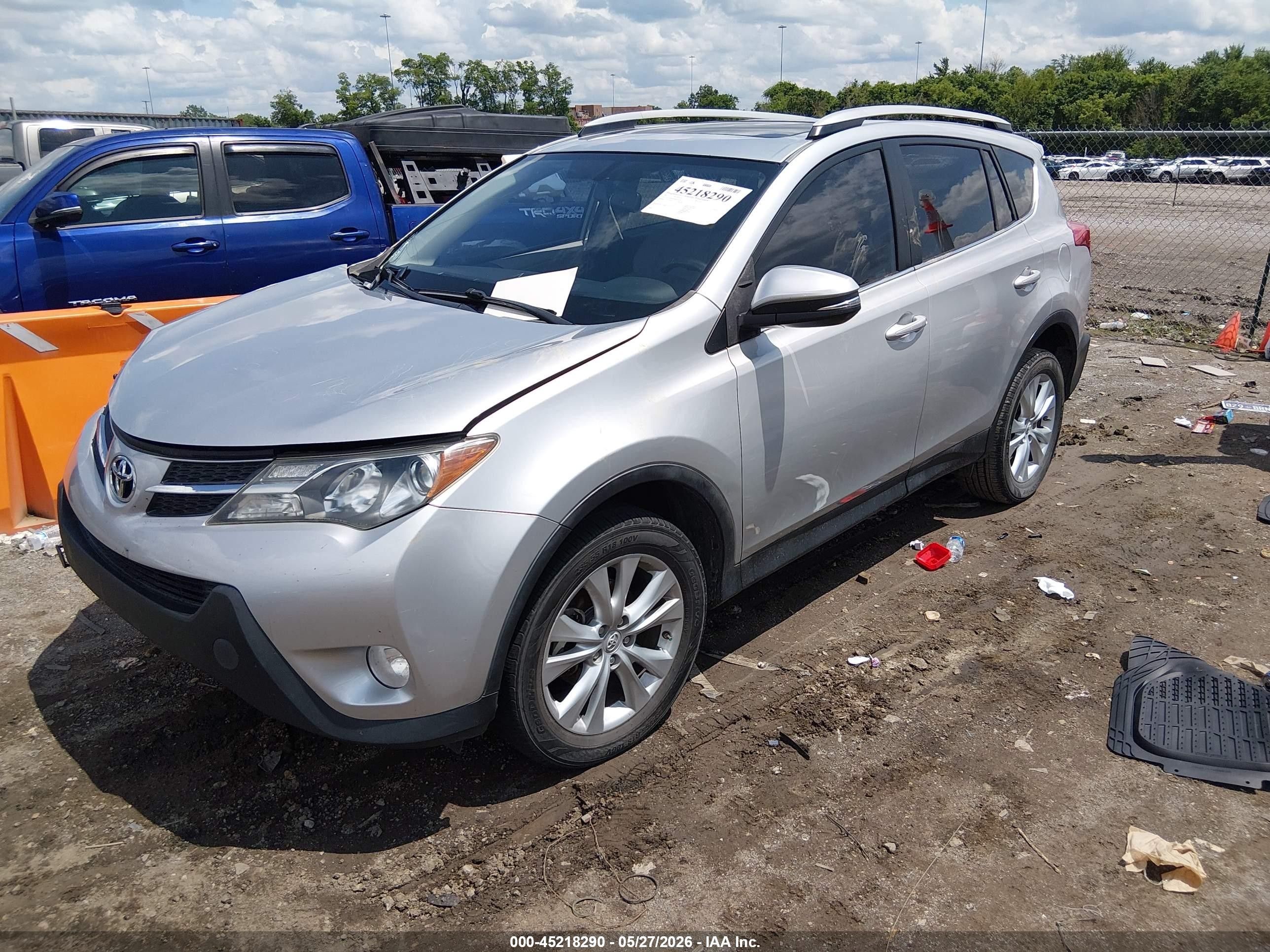 2013 Toyota Rav4 Limited Gray vin: 2T3YFREV0DW055138
