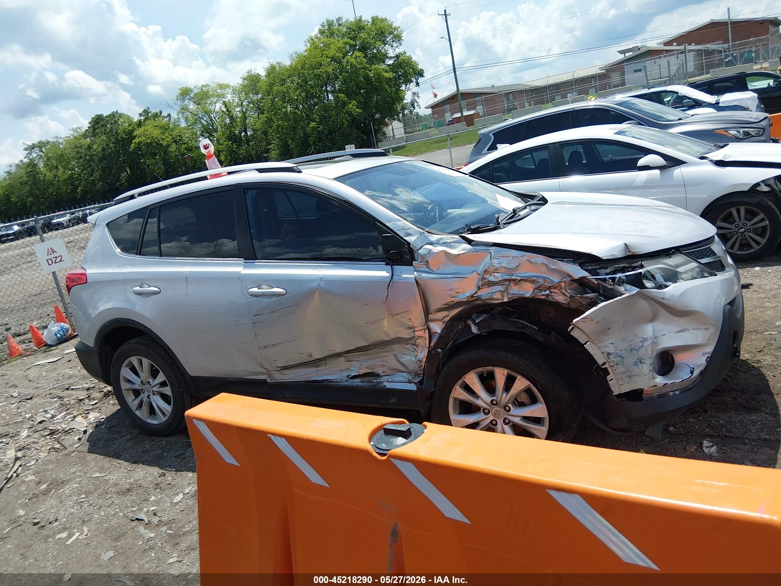 2013 Toyota Rav4 Limited Gray vin: 2T3YFREV0DW055138