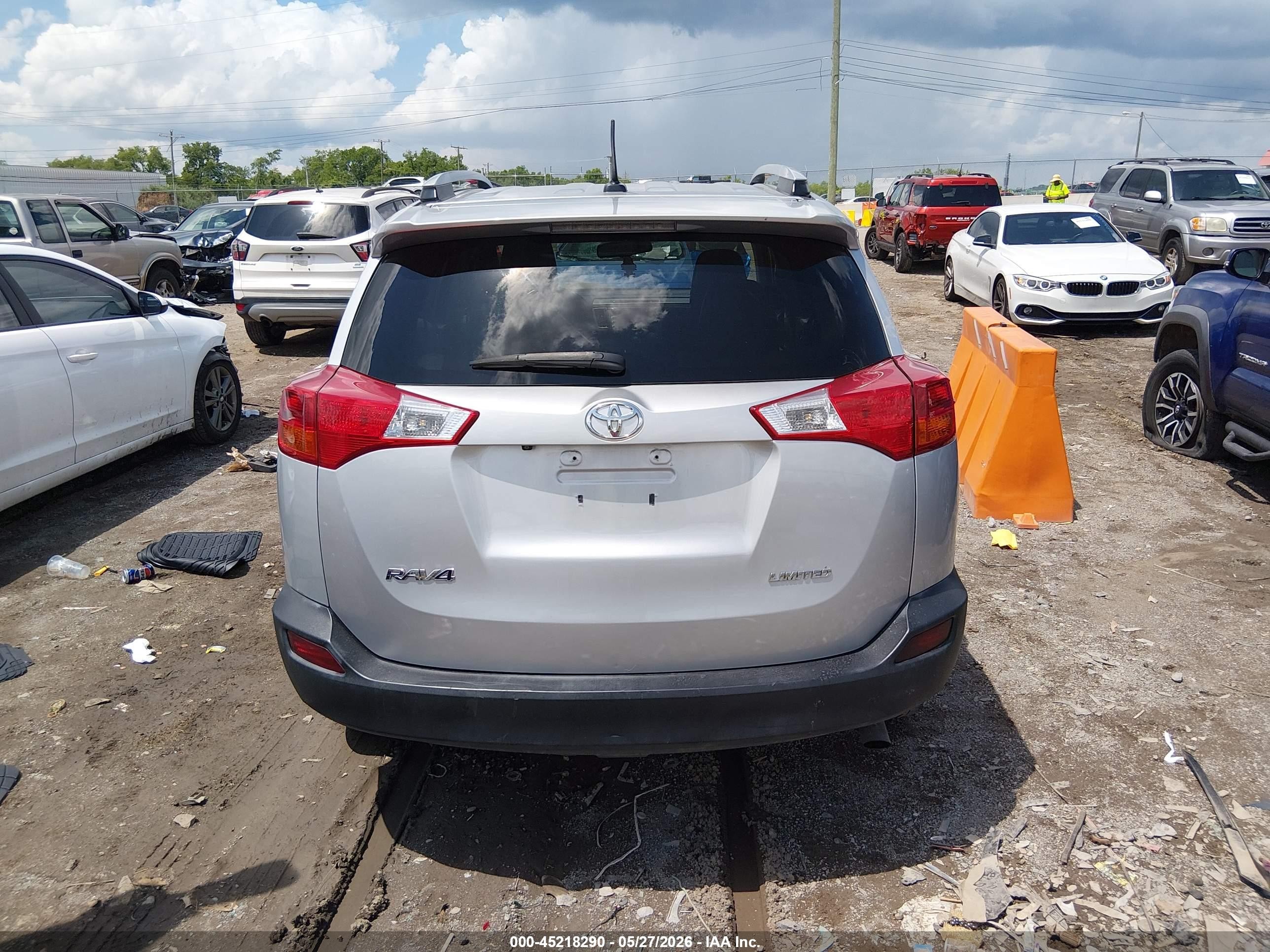 2013 Toyota Rav4 Limited Gray vin: 2T3YFREV0DW055138