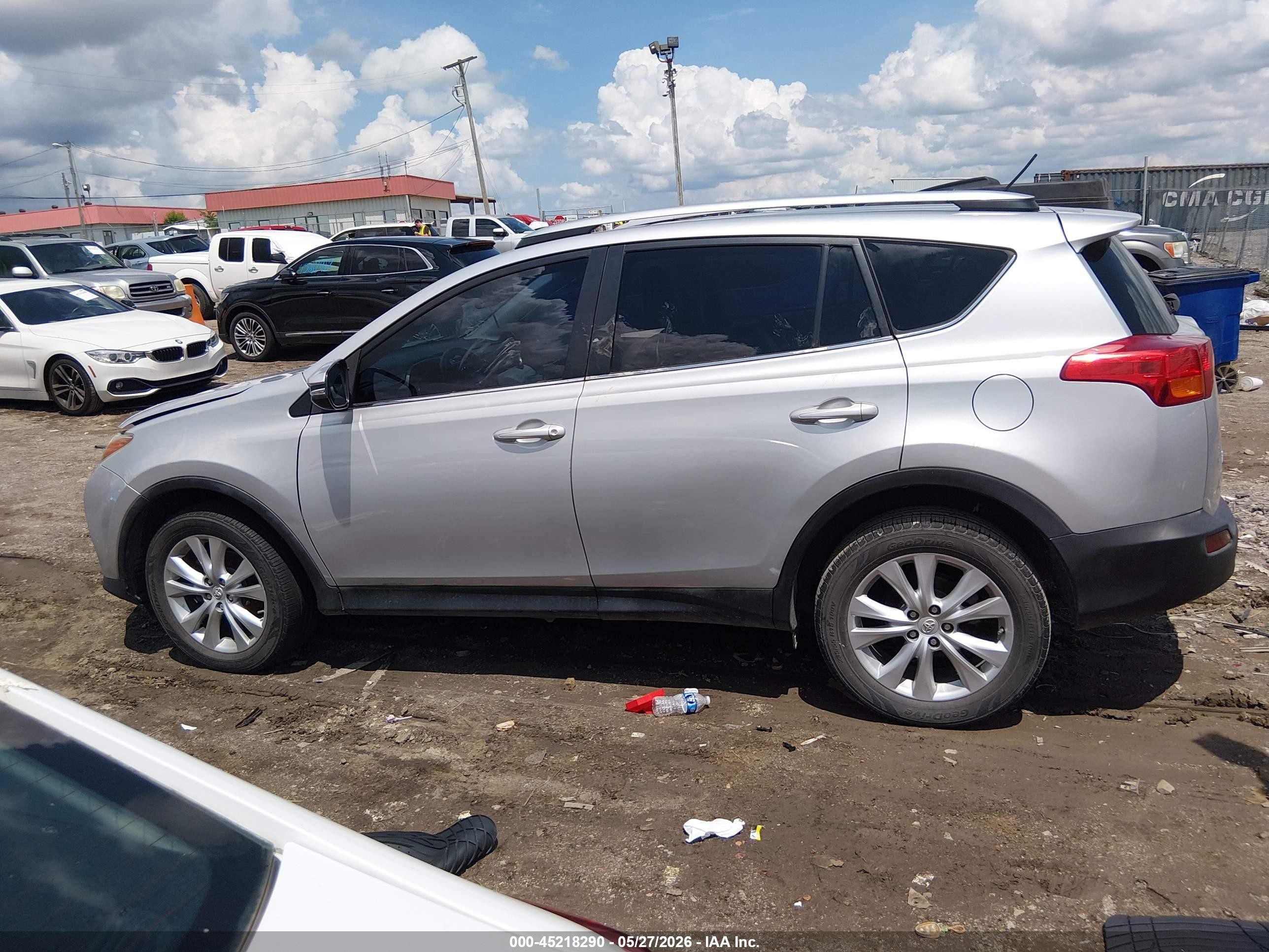 2013 Toyota Rav4 Limited Gray vin: 2T3YFREV0DW055138