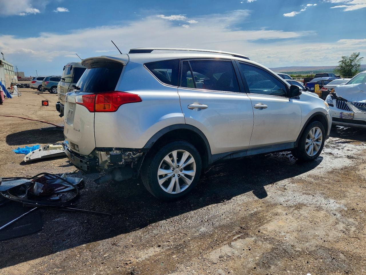 2013 Toyota Rav4 Limited Silver vin: 2T3YFREV0DW066947