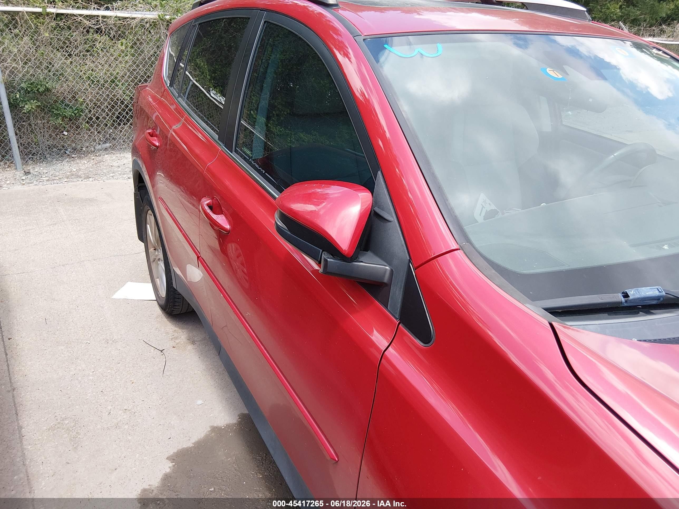 2014 Toyota Rav4 Limited Red vin: 2T3YFREV0EW100998