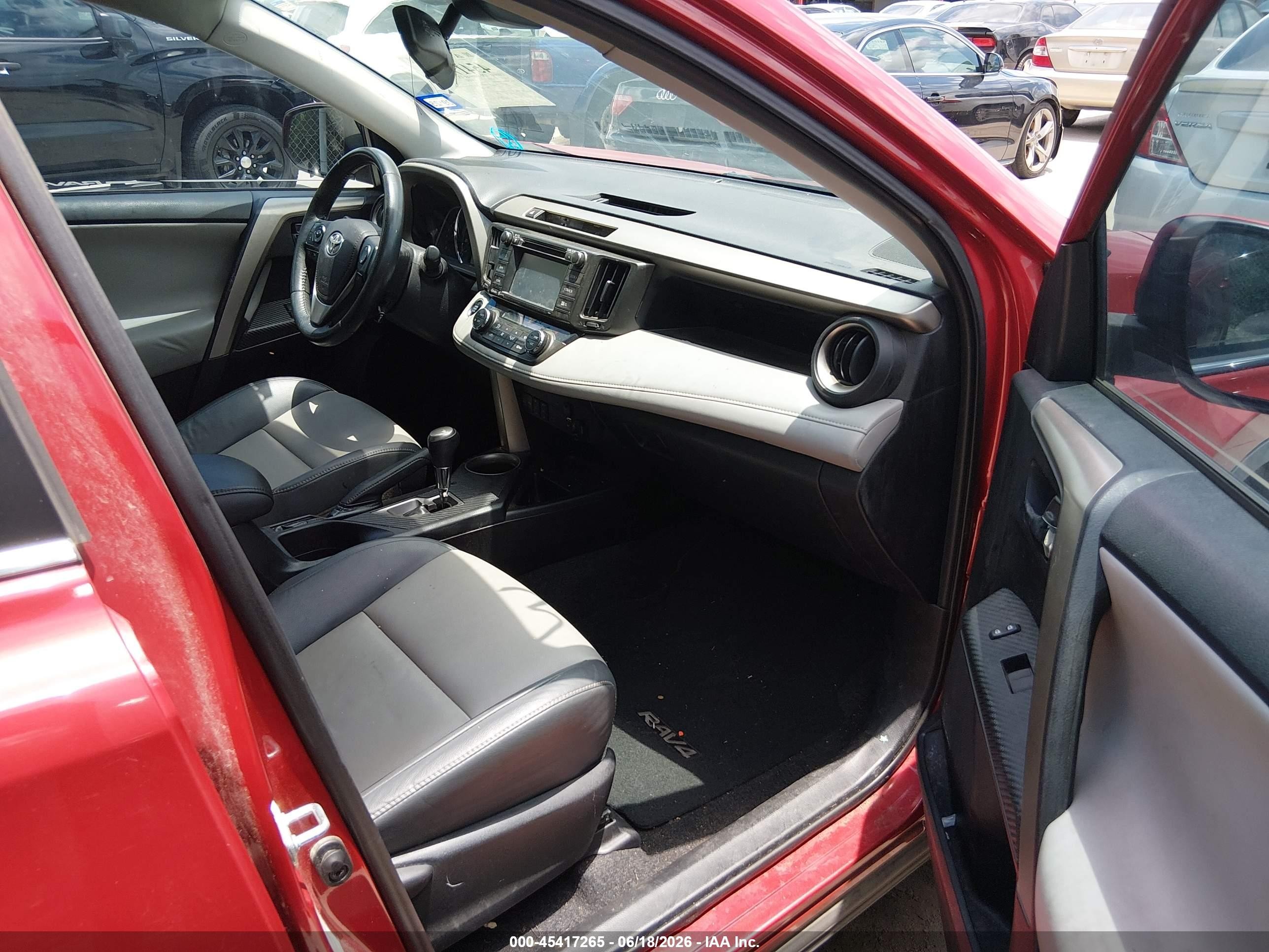 2014 Toyota Rav4 Limited Red vin: 2T3YFREV0EW100998