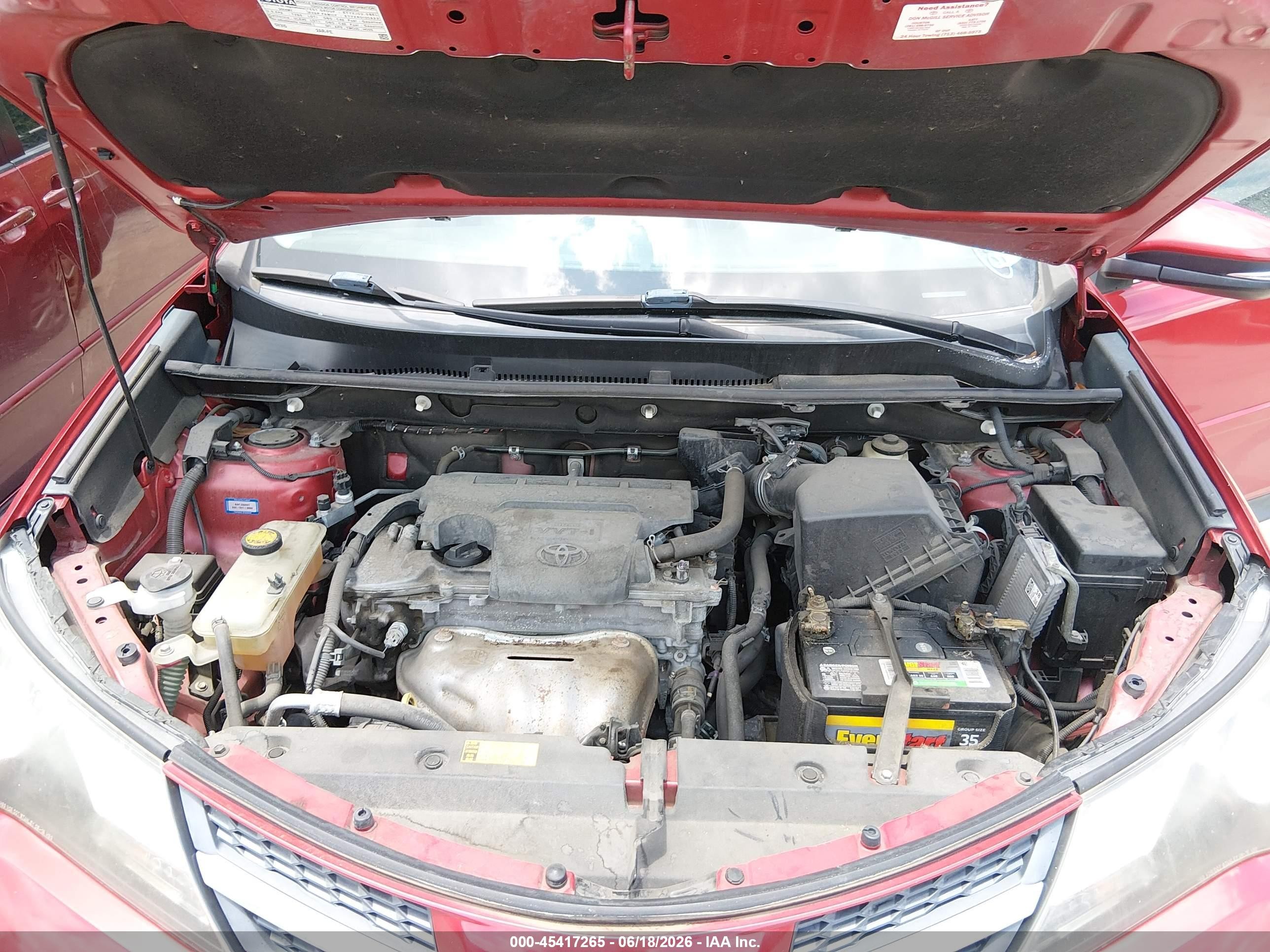2014 Toyota Rav4 Limited Red vin: 2T3YFREV0EW100998