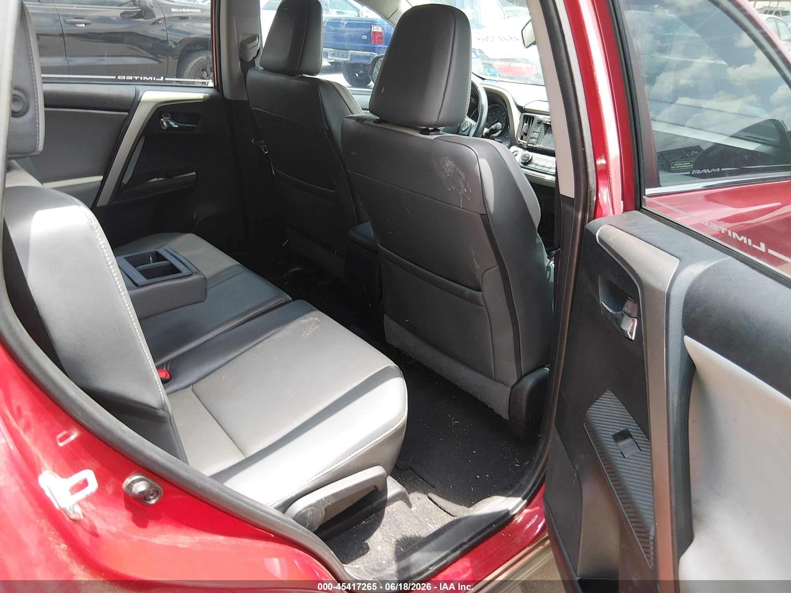 2014 Toyota Rav4 Limited Red vin: 2T3YFREV0EW100998