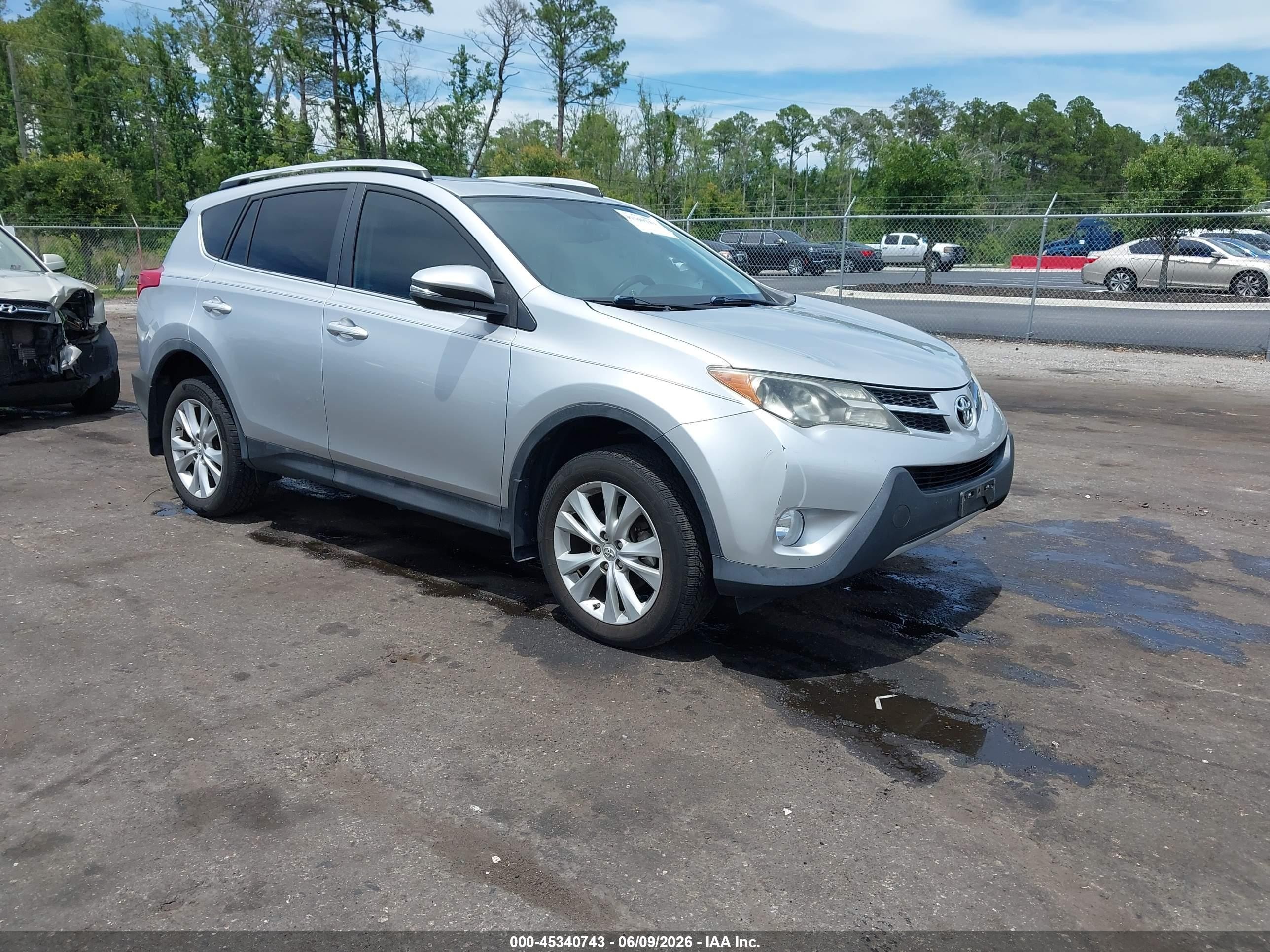 2015 Toyota Rav4 Limited Silver vin: 2T3YFREV0FW151001