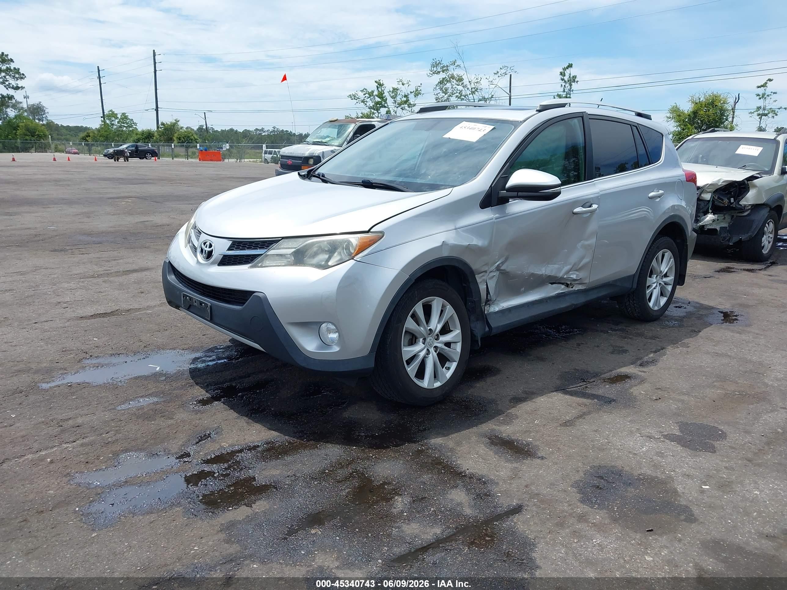 2015 Toyota Rav4 Limited Silver vin: 2T3YFREV0FW151001