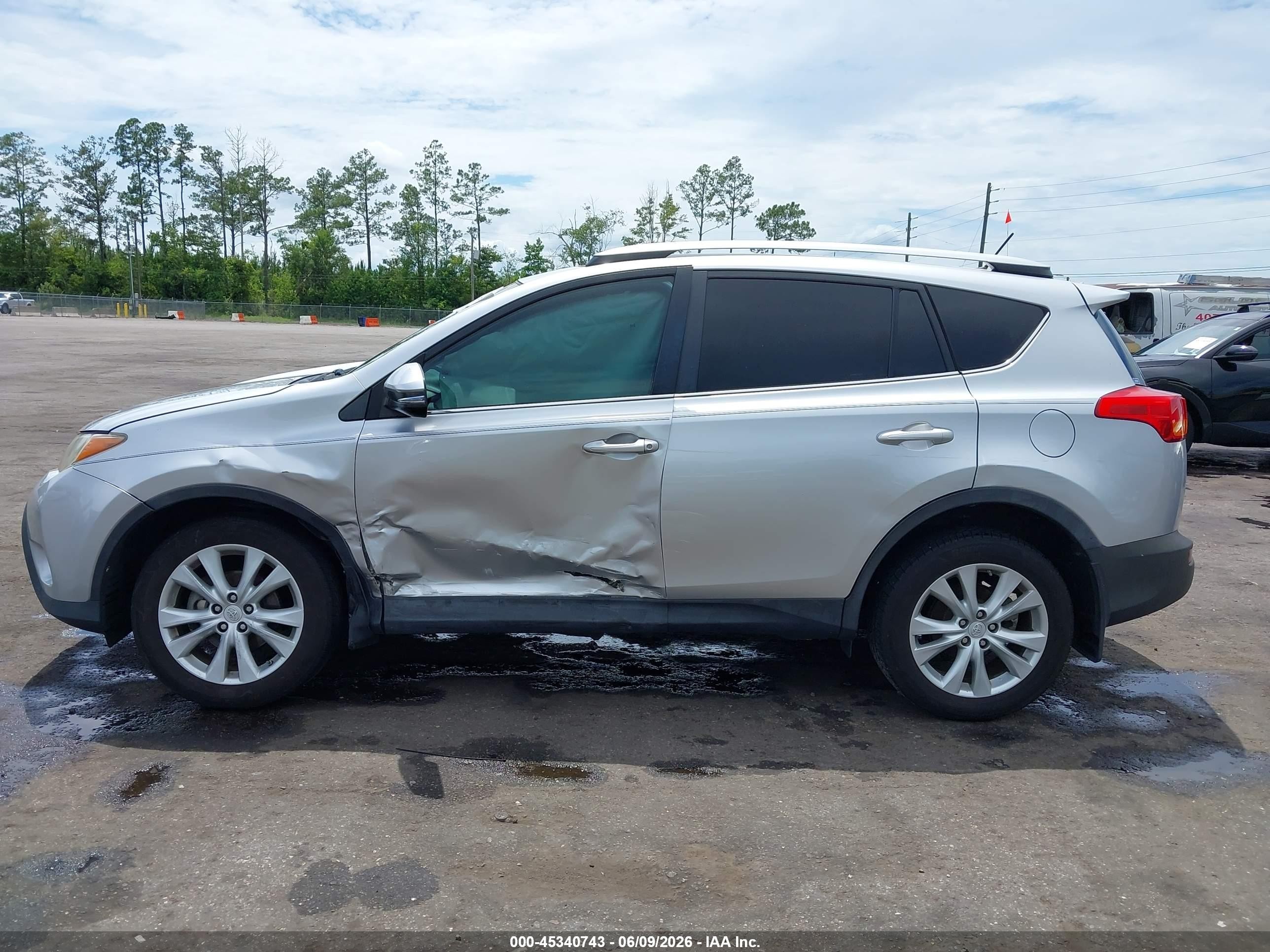 2015 Toyota Rav4 Limited Silver vin: 2T3YFREV0FW151001