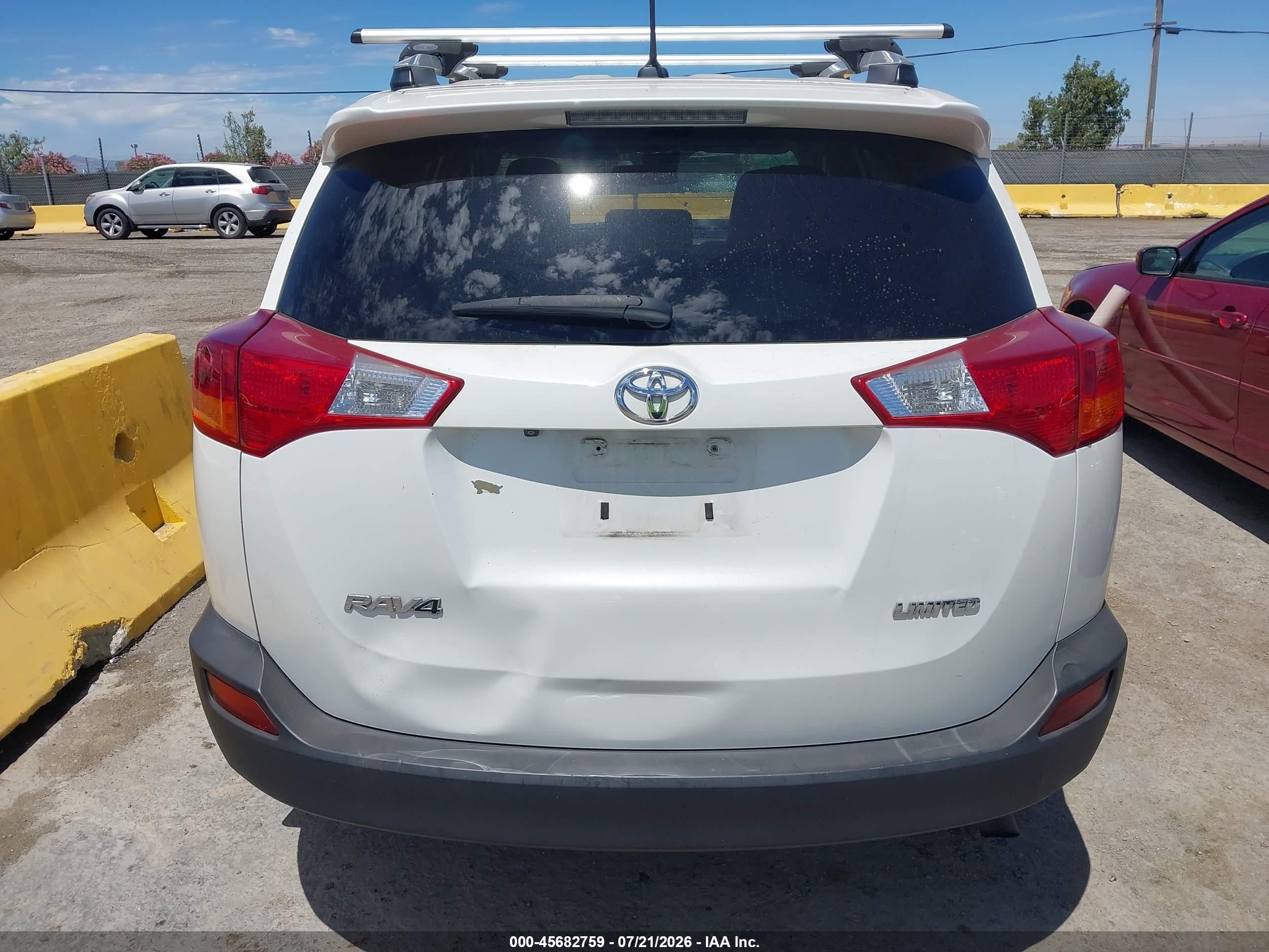2015 Toyota Rav4 Limited White vin: 2T3YFREV0FW160958