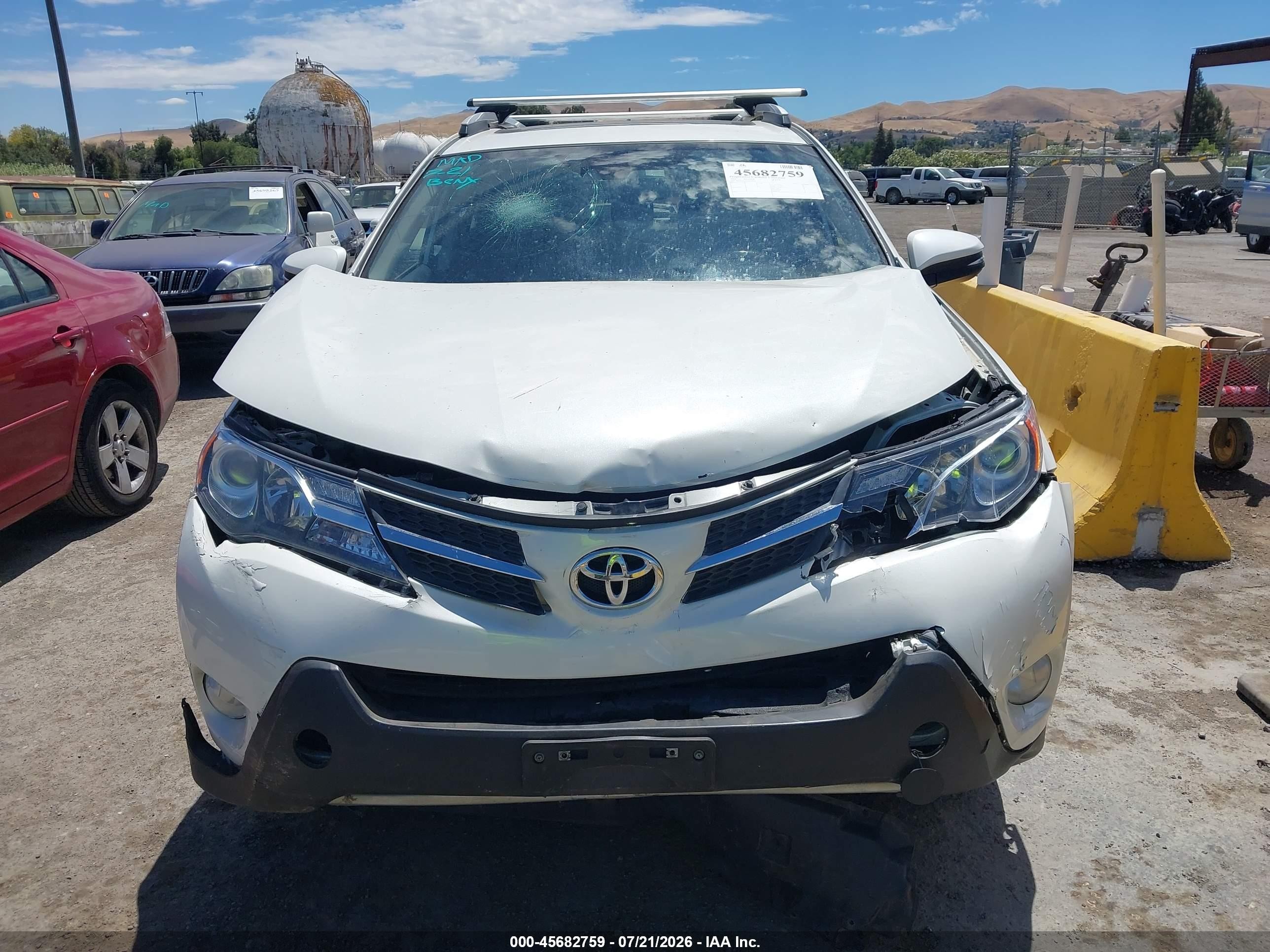 2015 Toyota Rav4 Limited White vin: 2T3YFREV0FW160958
