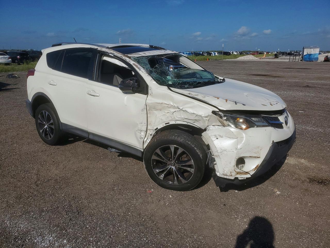 2015 Toyota Rav4 Limited White vin: 2T3YFREV0FW179168