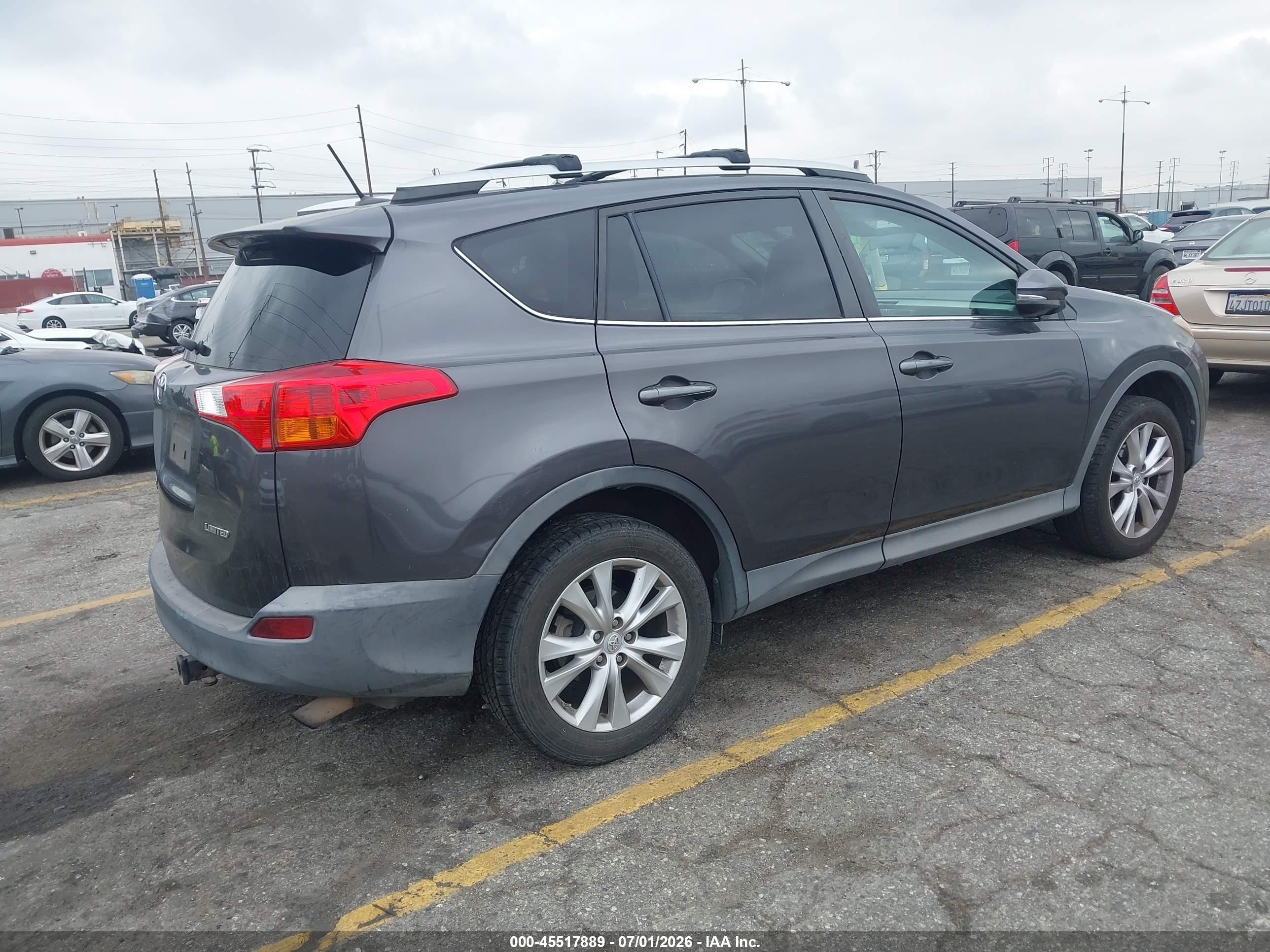 2015 Toyota Rav4 Limited Серый vin: 2T3YFREV0FW184578